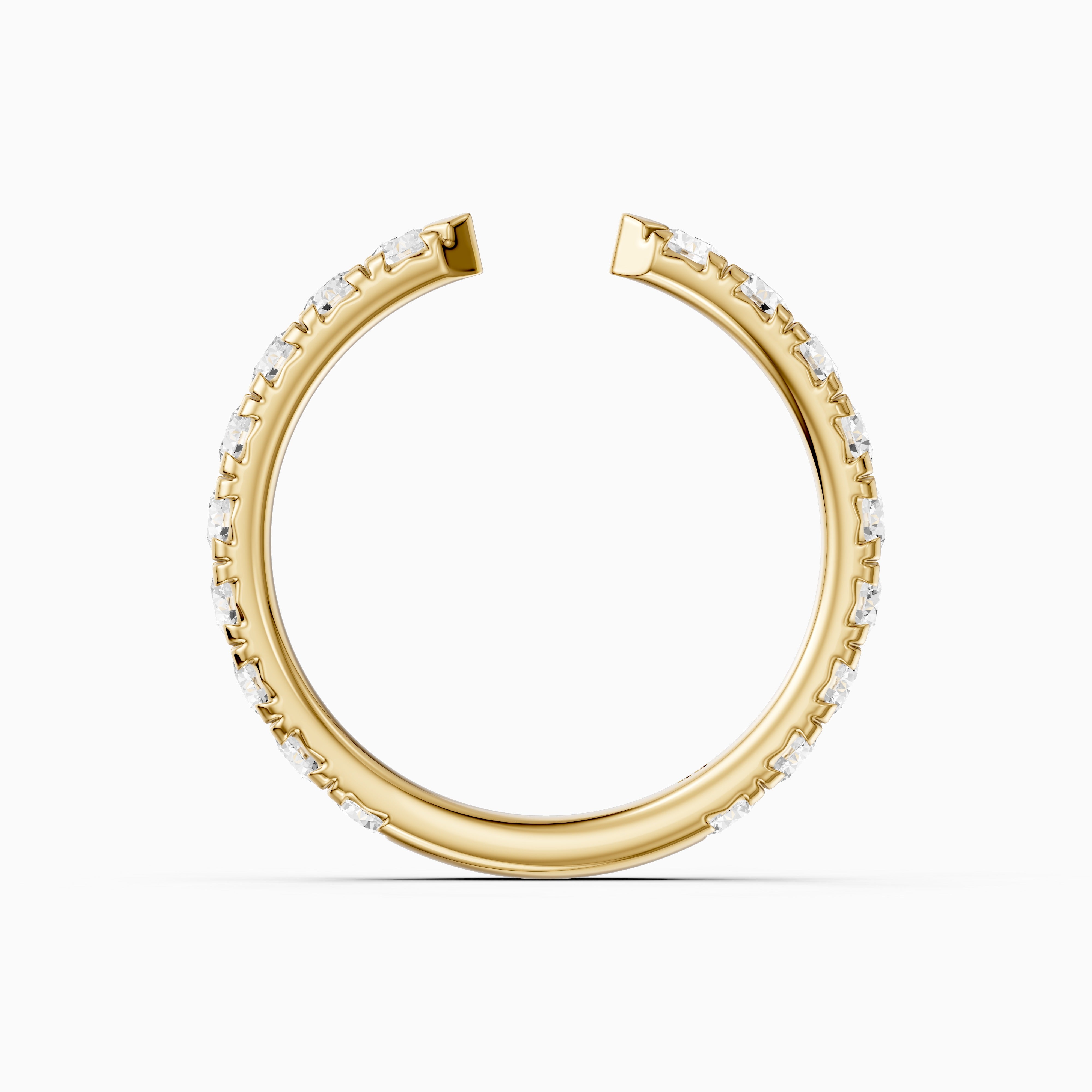 Avery Open Gap Lab Grown Diamond Wedding Band