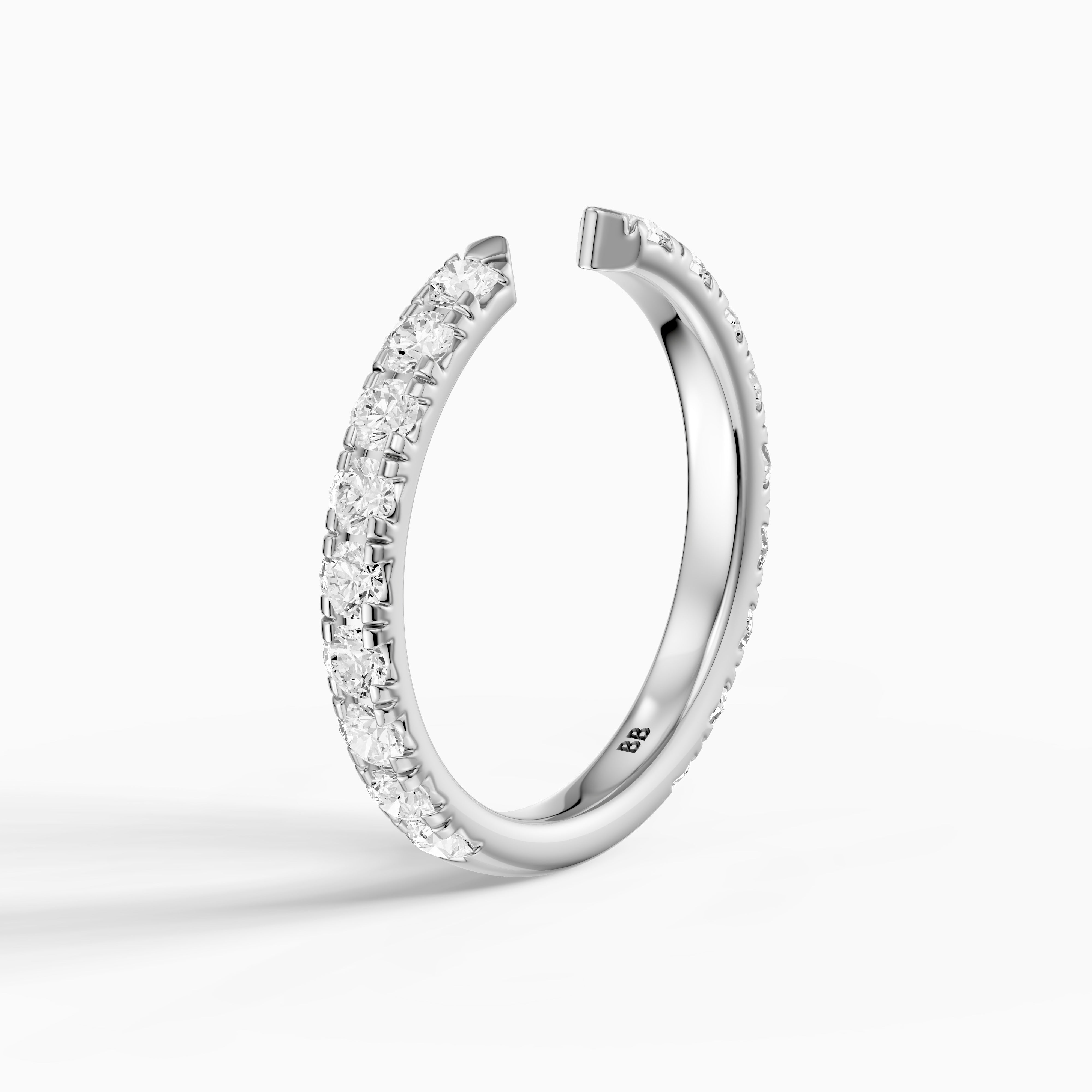 Avery Open Gap Lab Grown Diamond Wedding Band