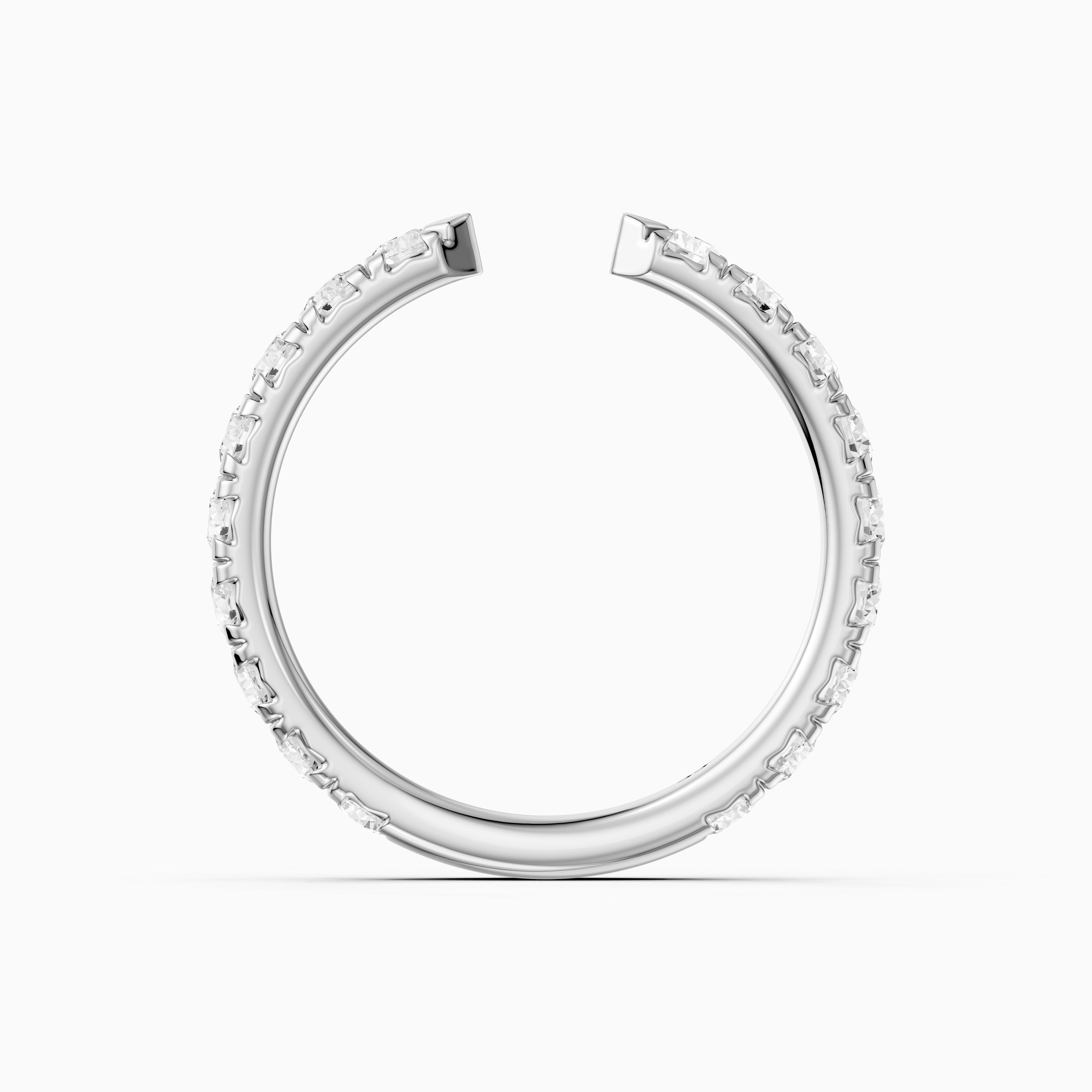 Avery Open Gap Lab Grown Diamond Wedding Band