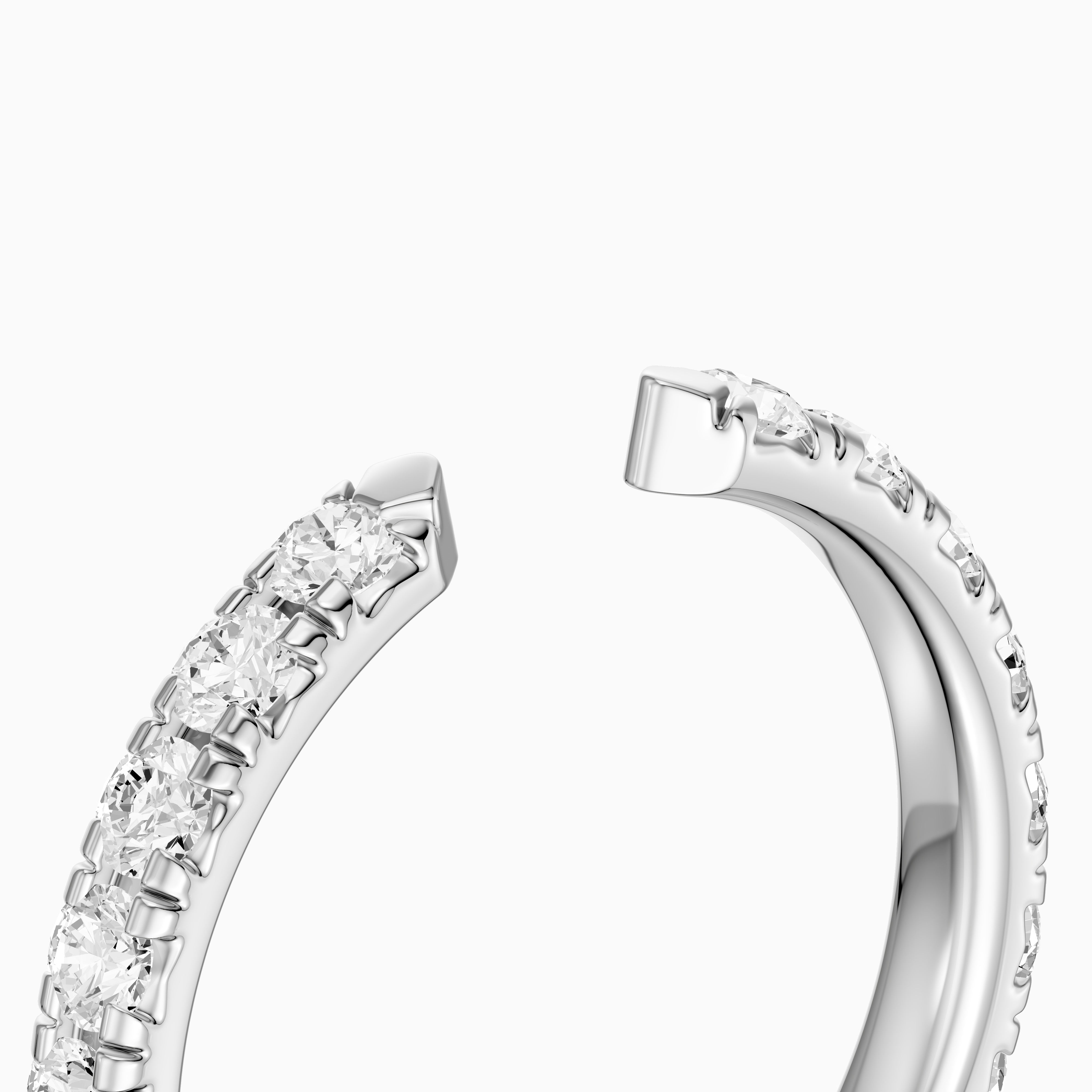 Avery Open Gap Lab Grown Diamond Wedding Band