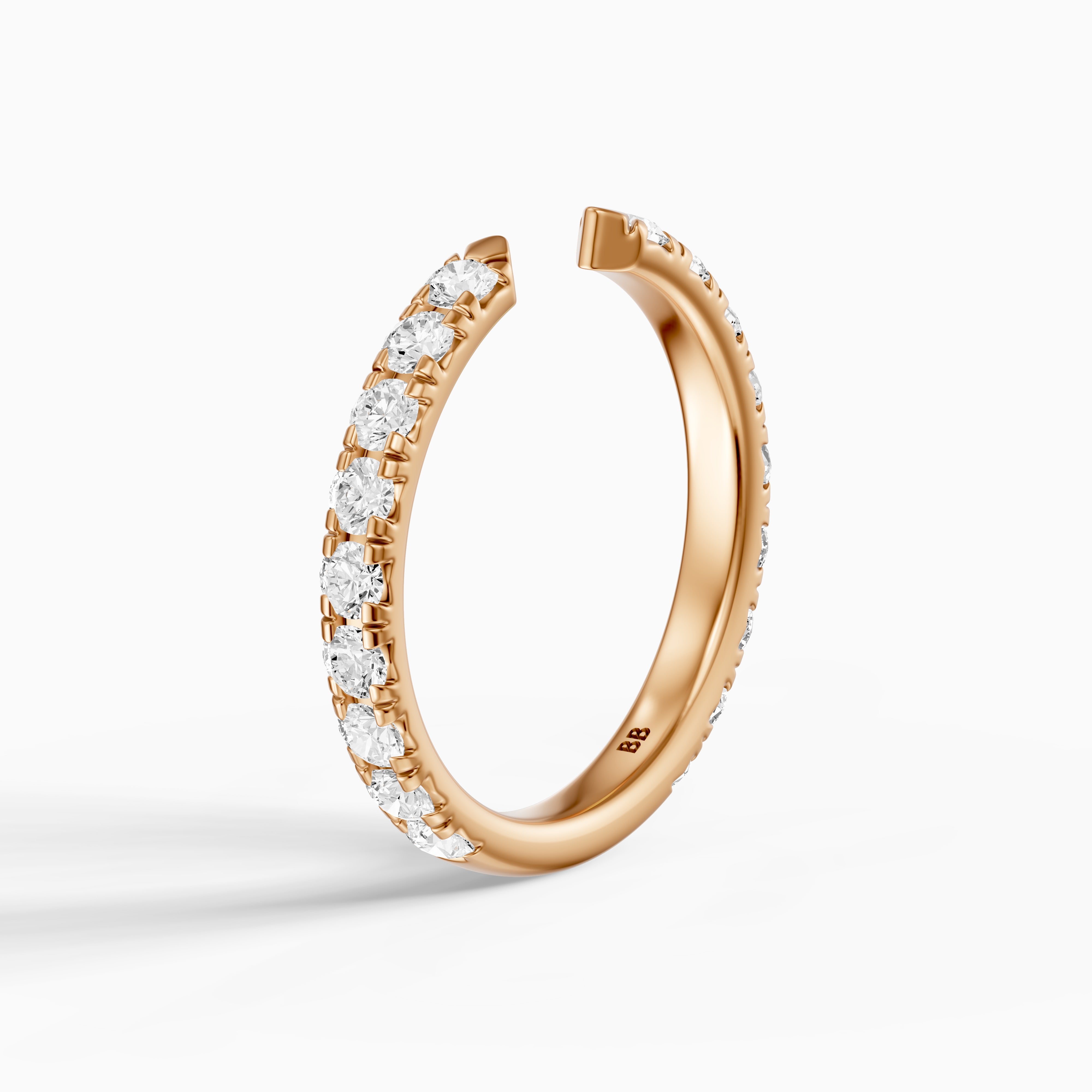 Avery Open Gap Lab Grown Diamond Wedding Band