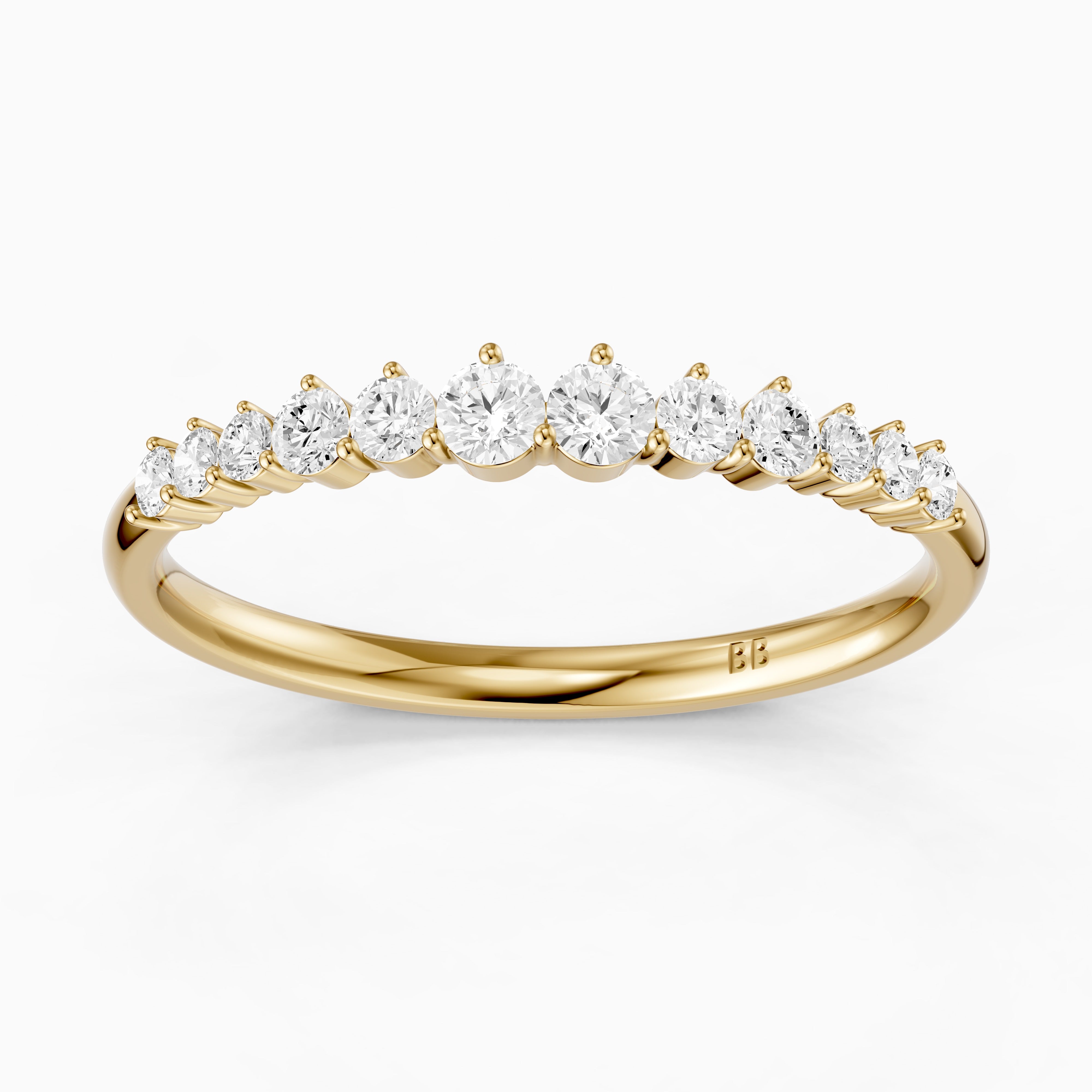 Aspen Round Lab Grown Diamond Anniversary Band