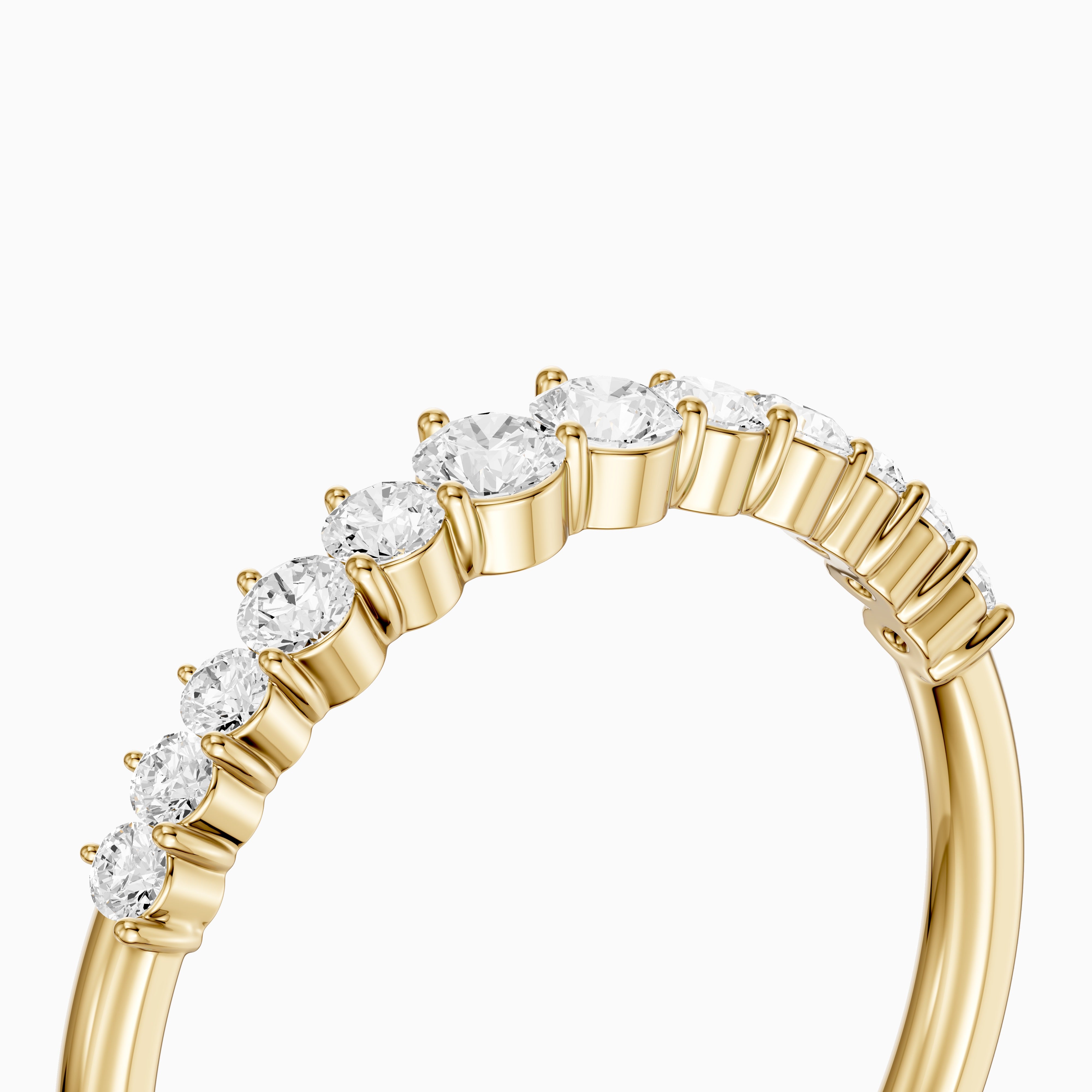 Aspen Round Lab Grown Diamond Anniversary Band