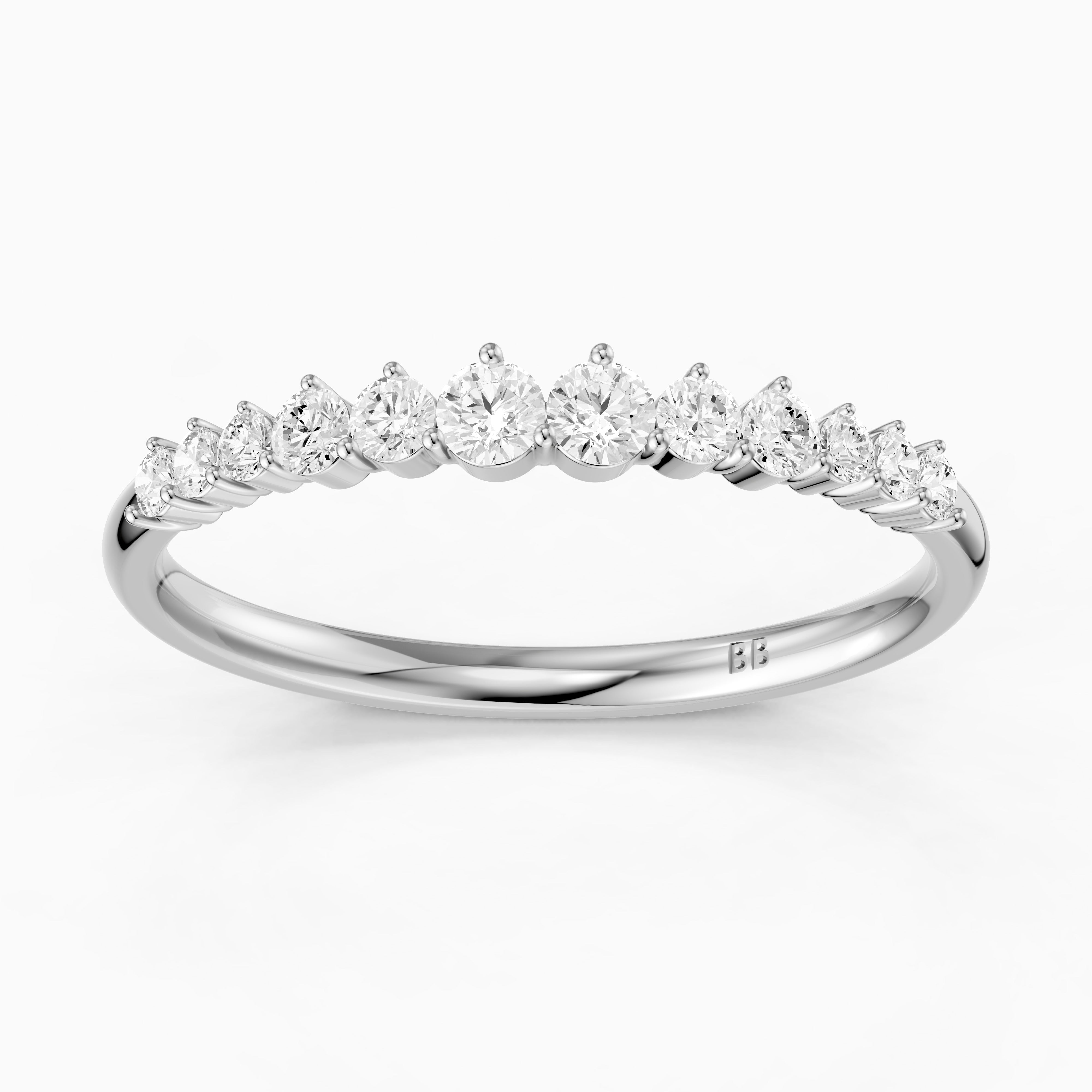 Aspen Round Lab Grown Diamond Anniversary Band