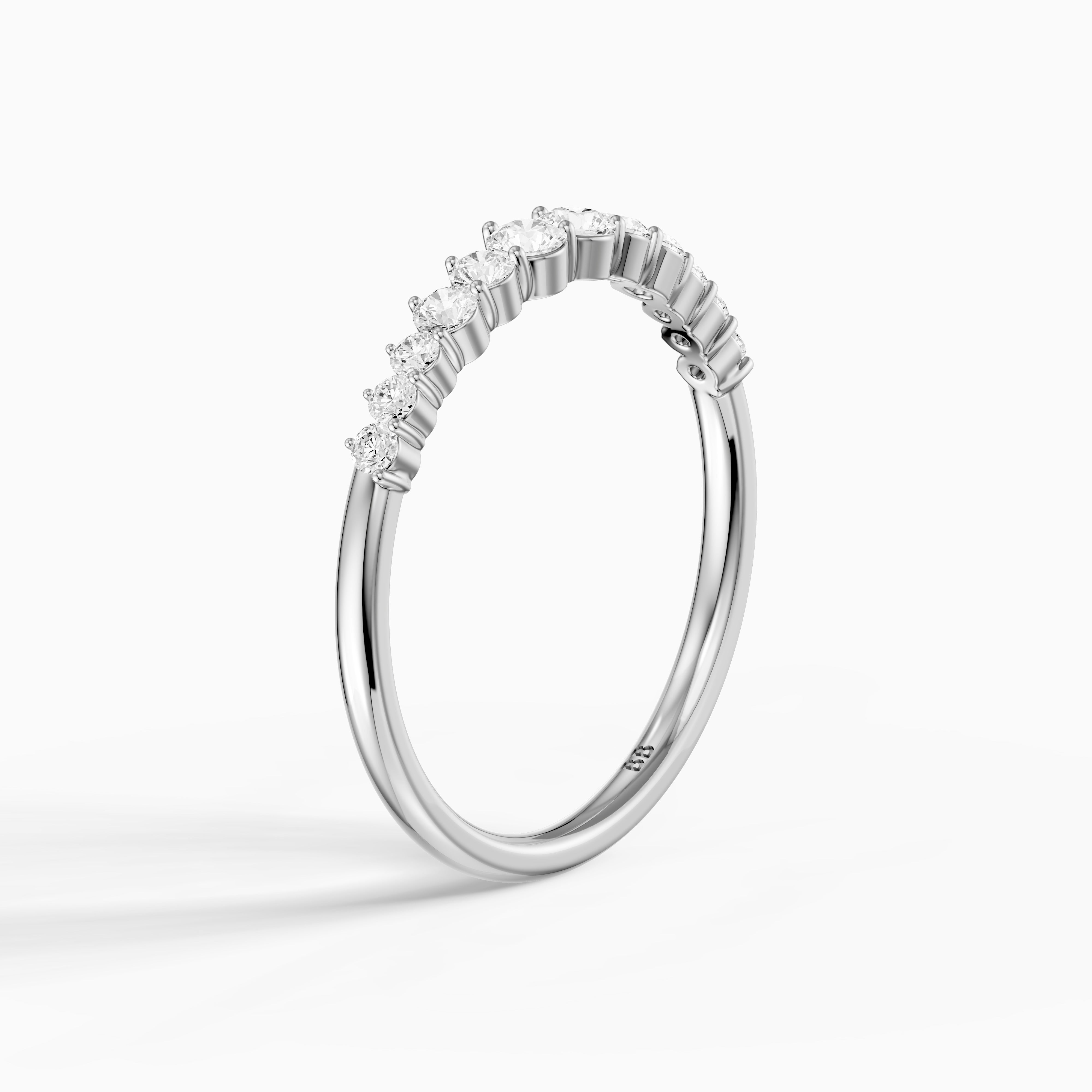 Aspen Round Lab Grown Diamond Anniversary Band