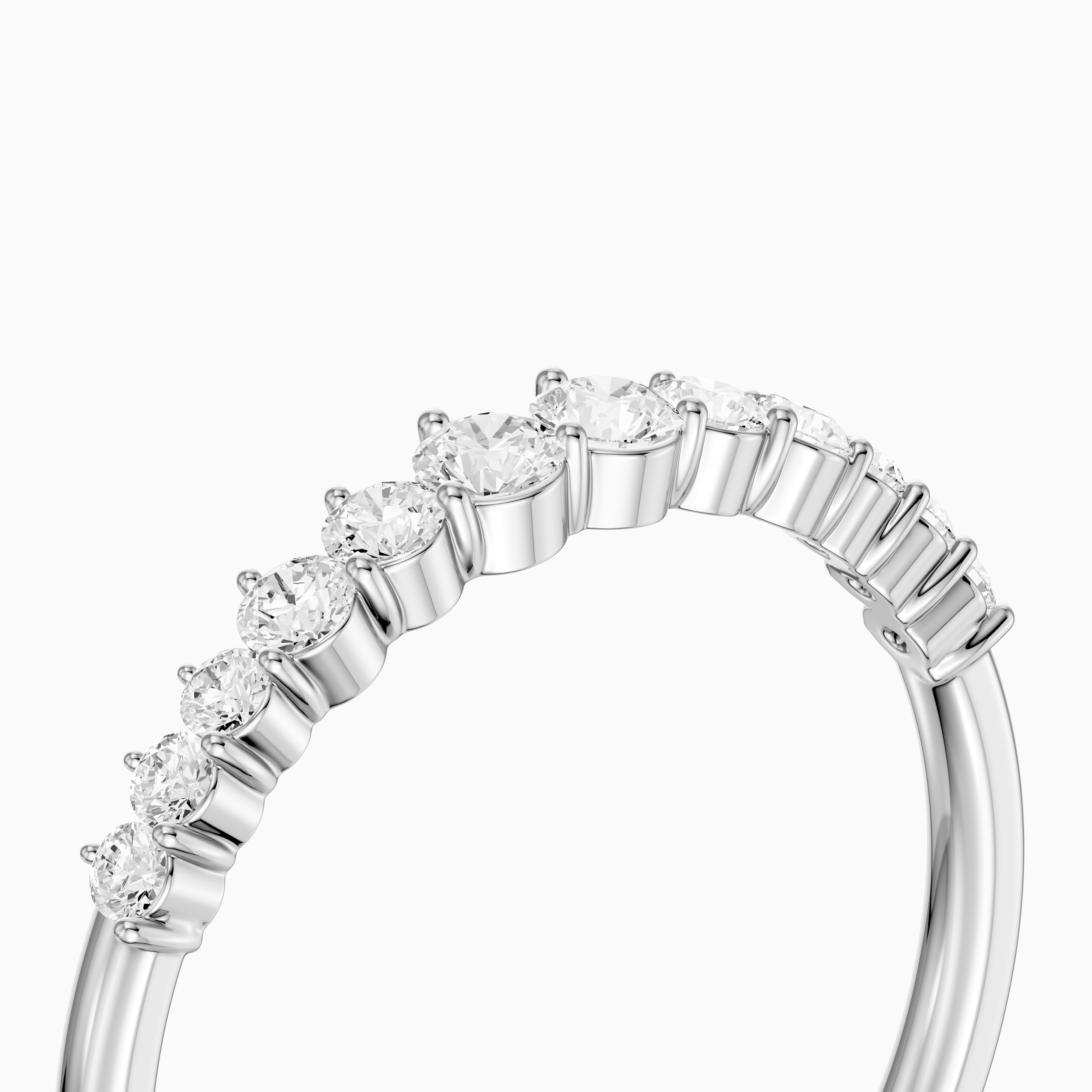 Aspen Round Lab Grown Diamond Anniversary Band