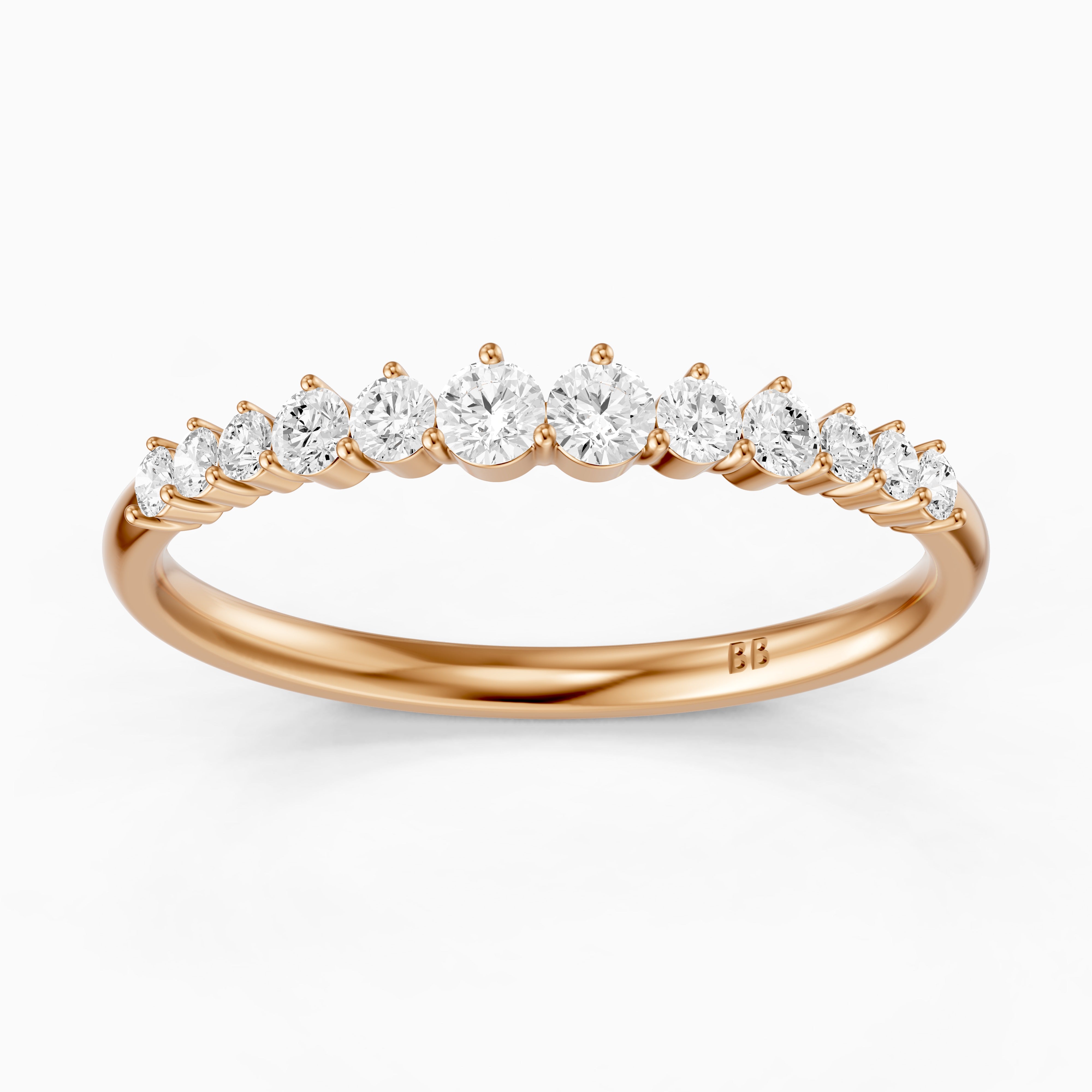 Aspen Round Lab Grown Diamond Anniversary Band