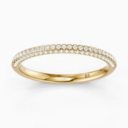 Remi Half Pave Lab Grown Diamond Stackable Eternity Band
