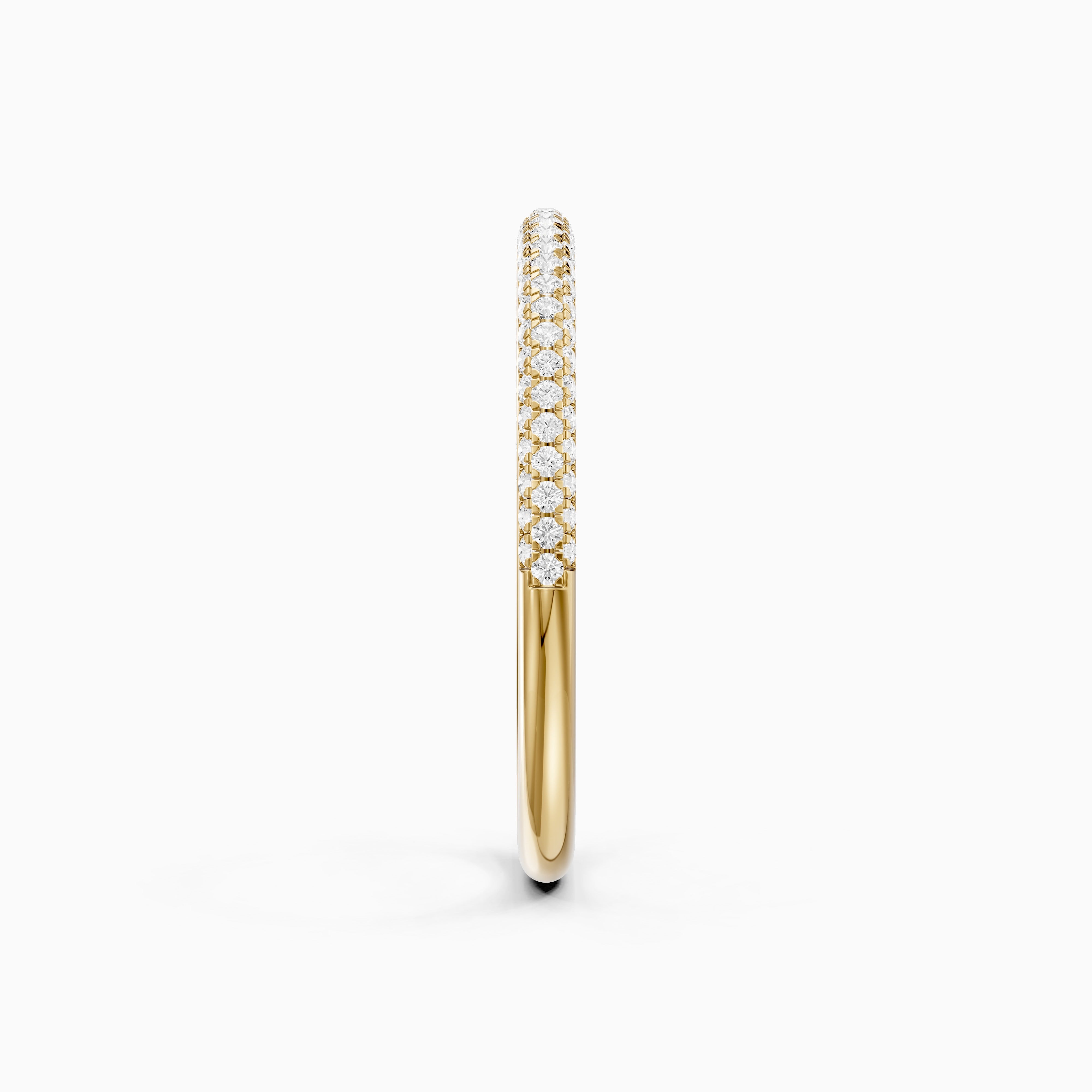 Remi Half Pave Lab Grown Diamond Stackable Eternity Band