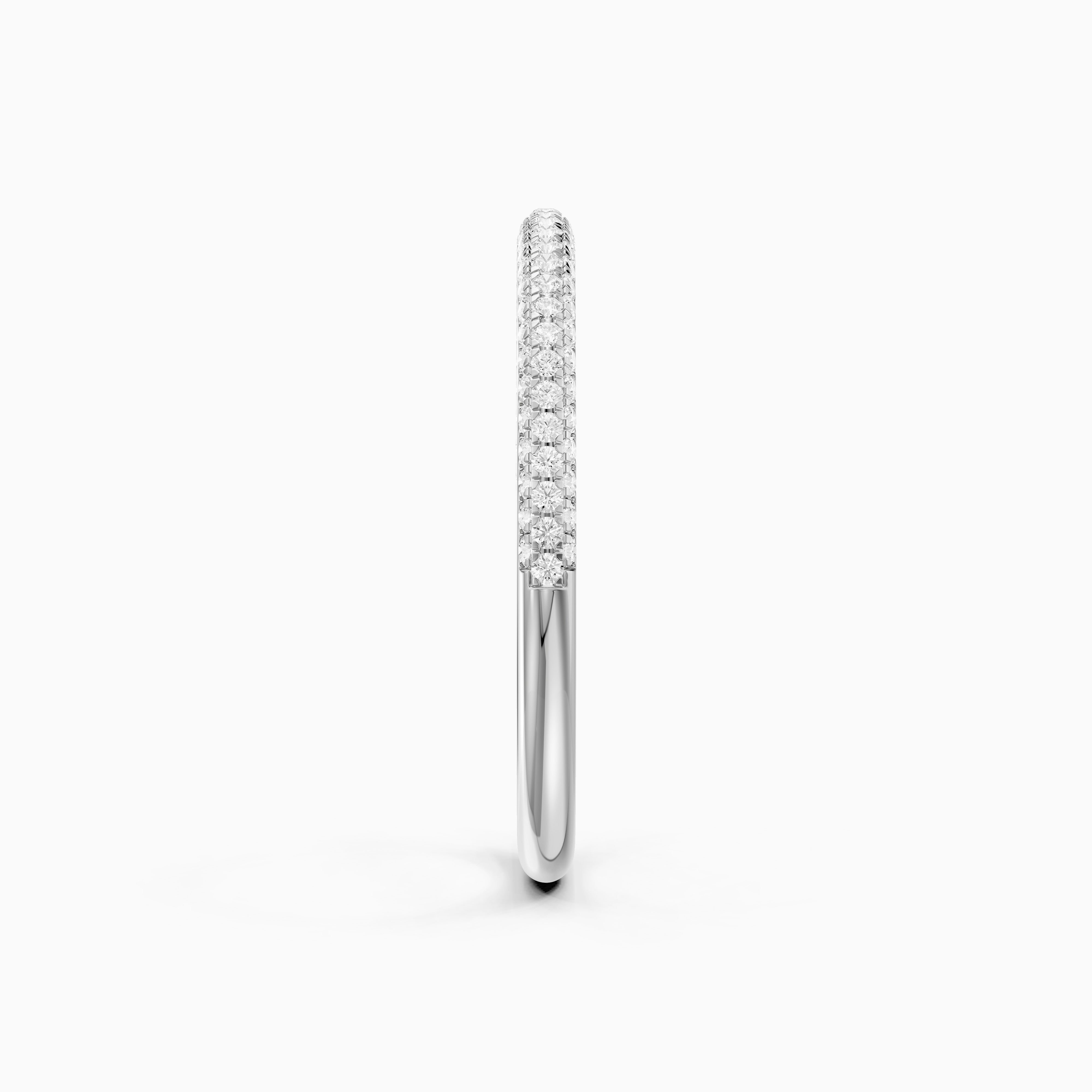 Remi Half Pave Lab Grown Diamond Stackable Eternity Band