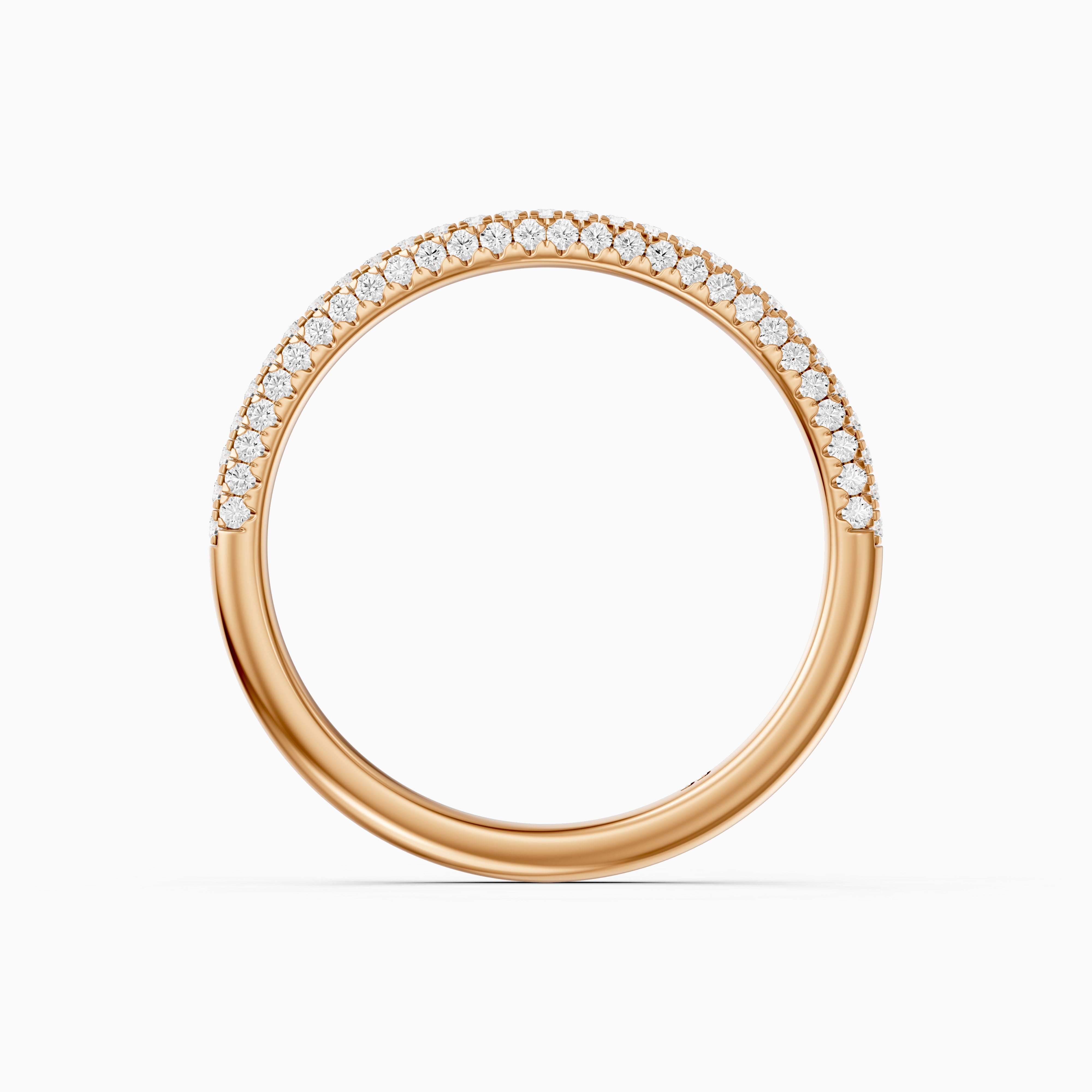 Remi Half Pave Lab Grown Diamond Stackable Eternity Band