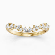 Zoey Mixed Shape Lab Grown Diamond Curved Band