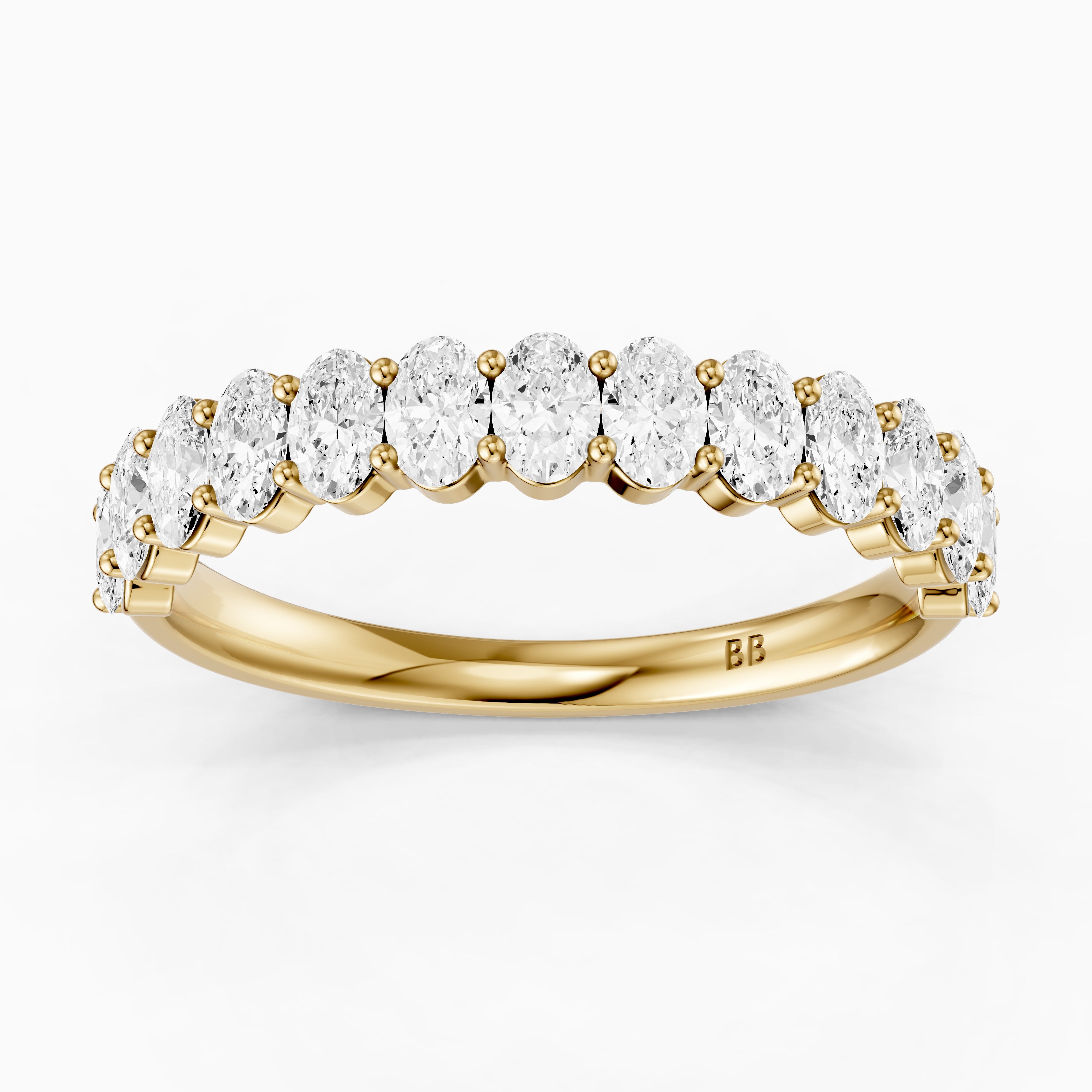 Chloe Oval Lab Grown Diamond Anniversary Band