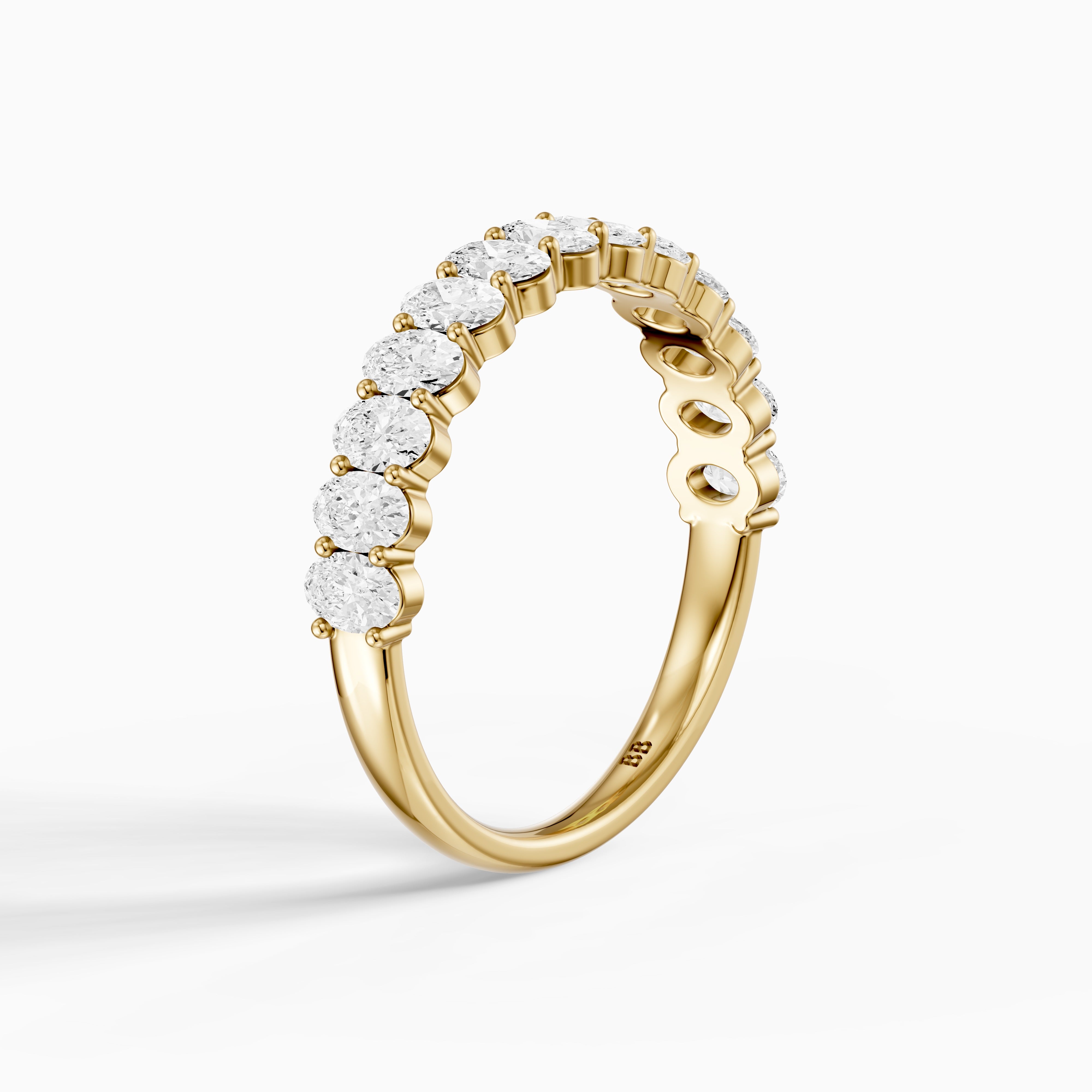 Chloe Oval Lab Grown Diamond Anniversary Band