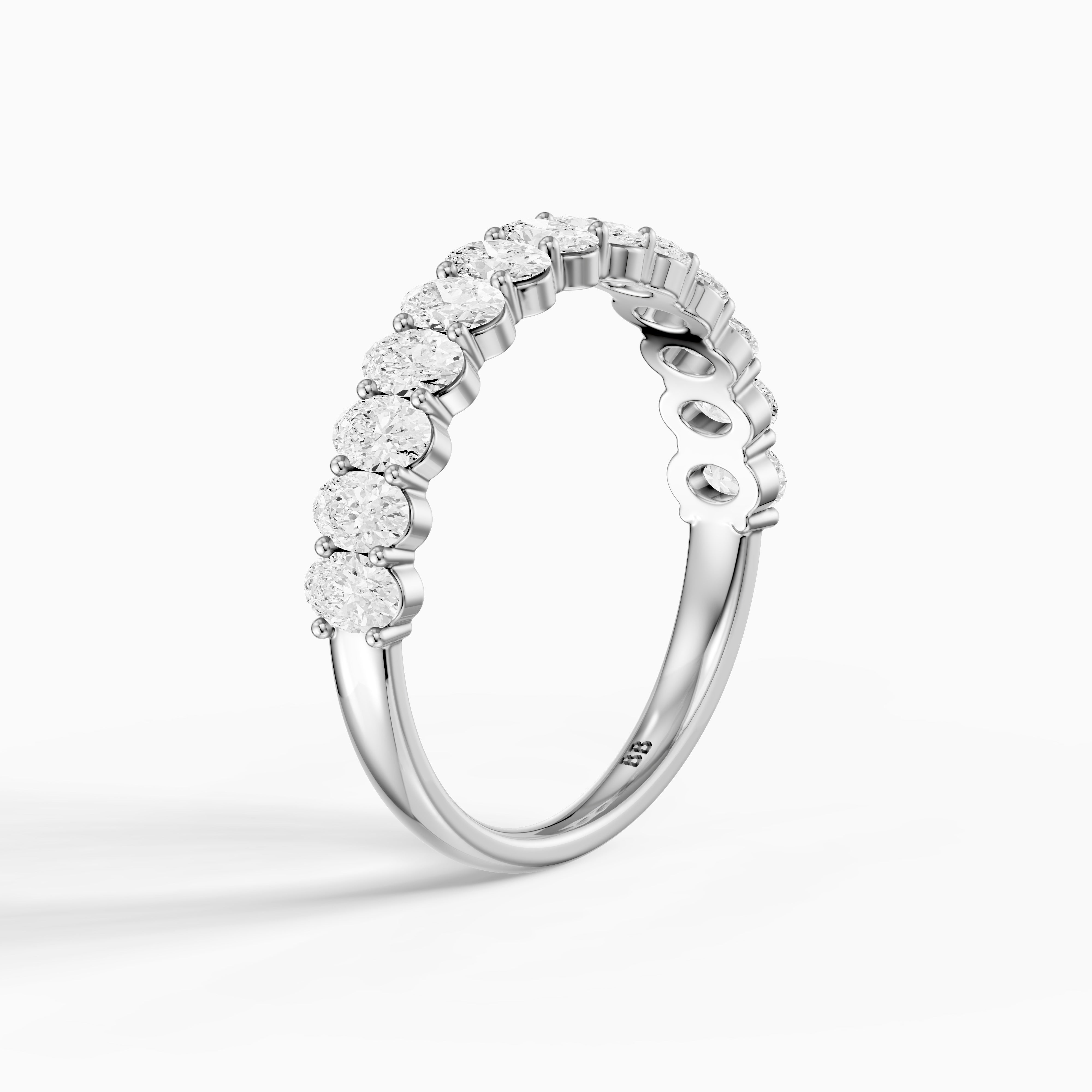 Chloe Oval Lab Grown Diamond Anniversary Band