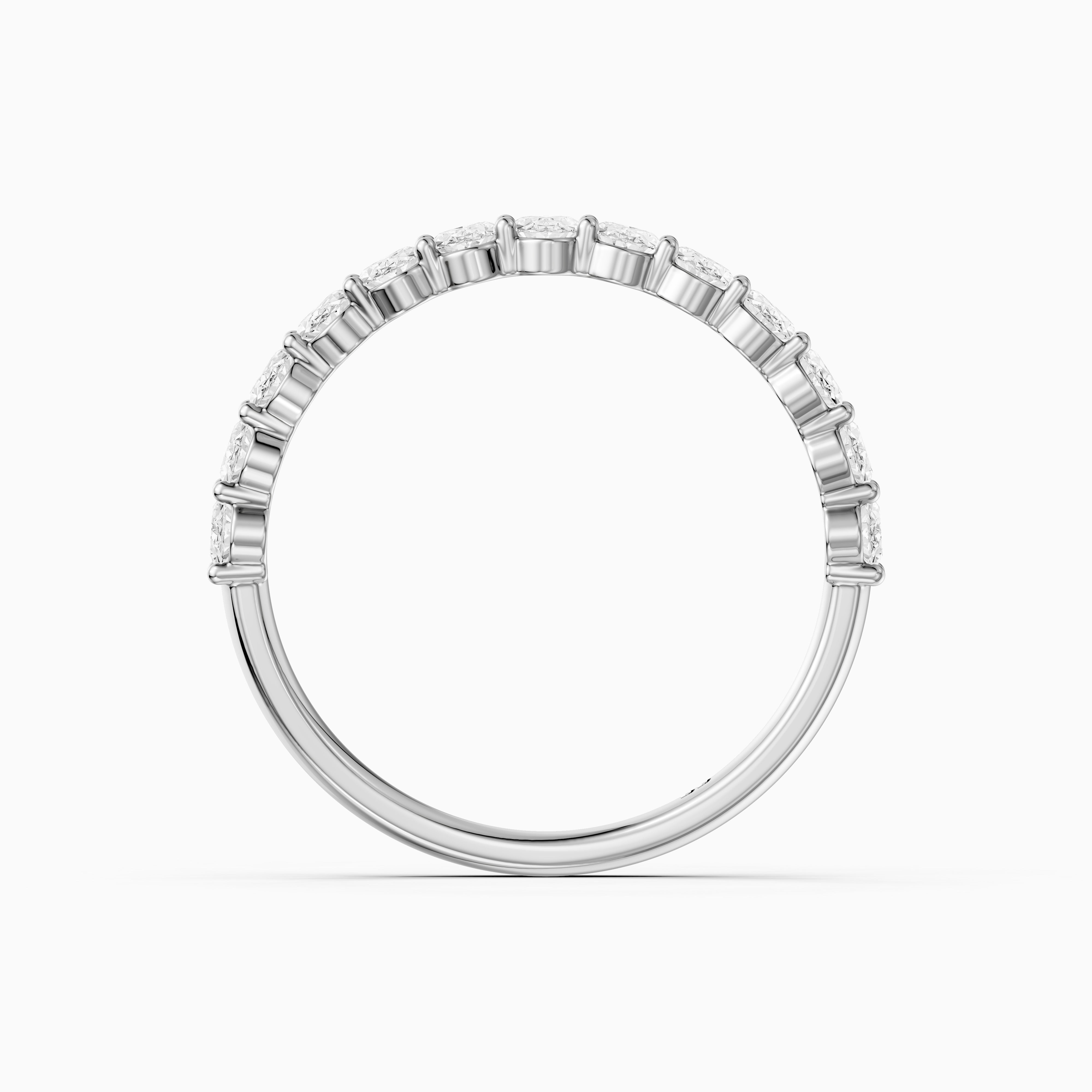 Chloe Oval Lab Grown Diamond Anniversary Band