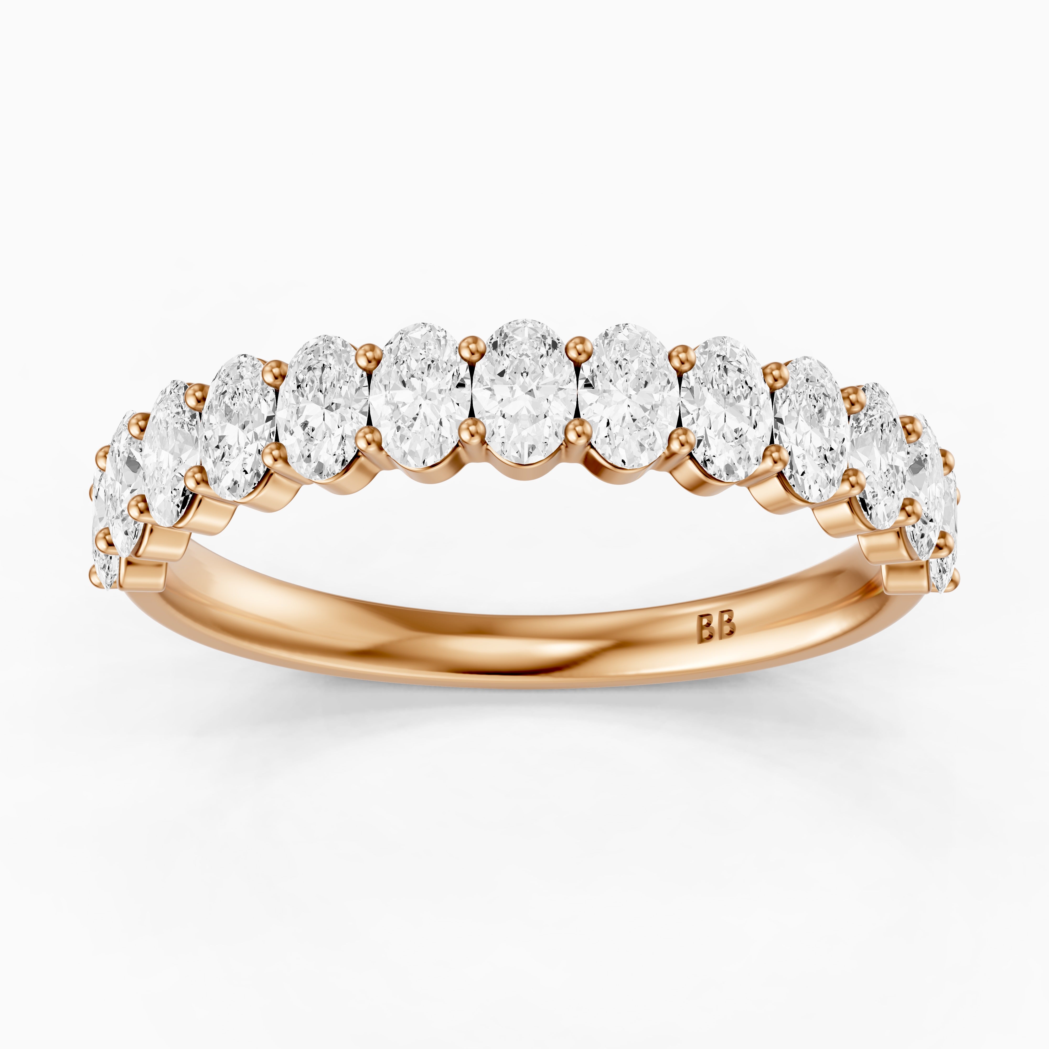 Chloe Oval Lab Grown Diamond Anniversary Band