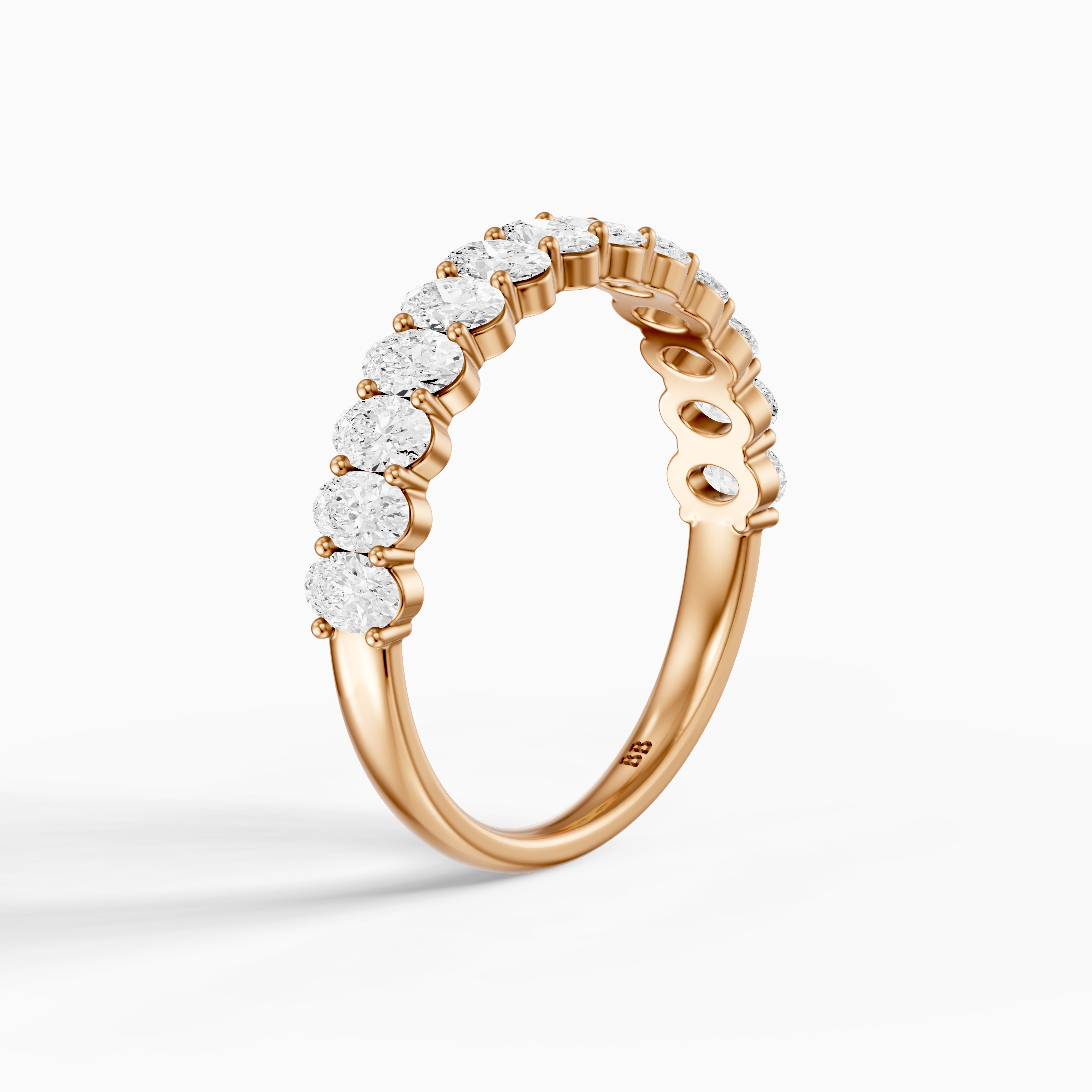 Chloe Oval Lab Grown Diamond Anniversary Band