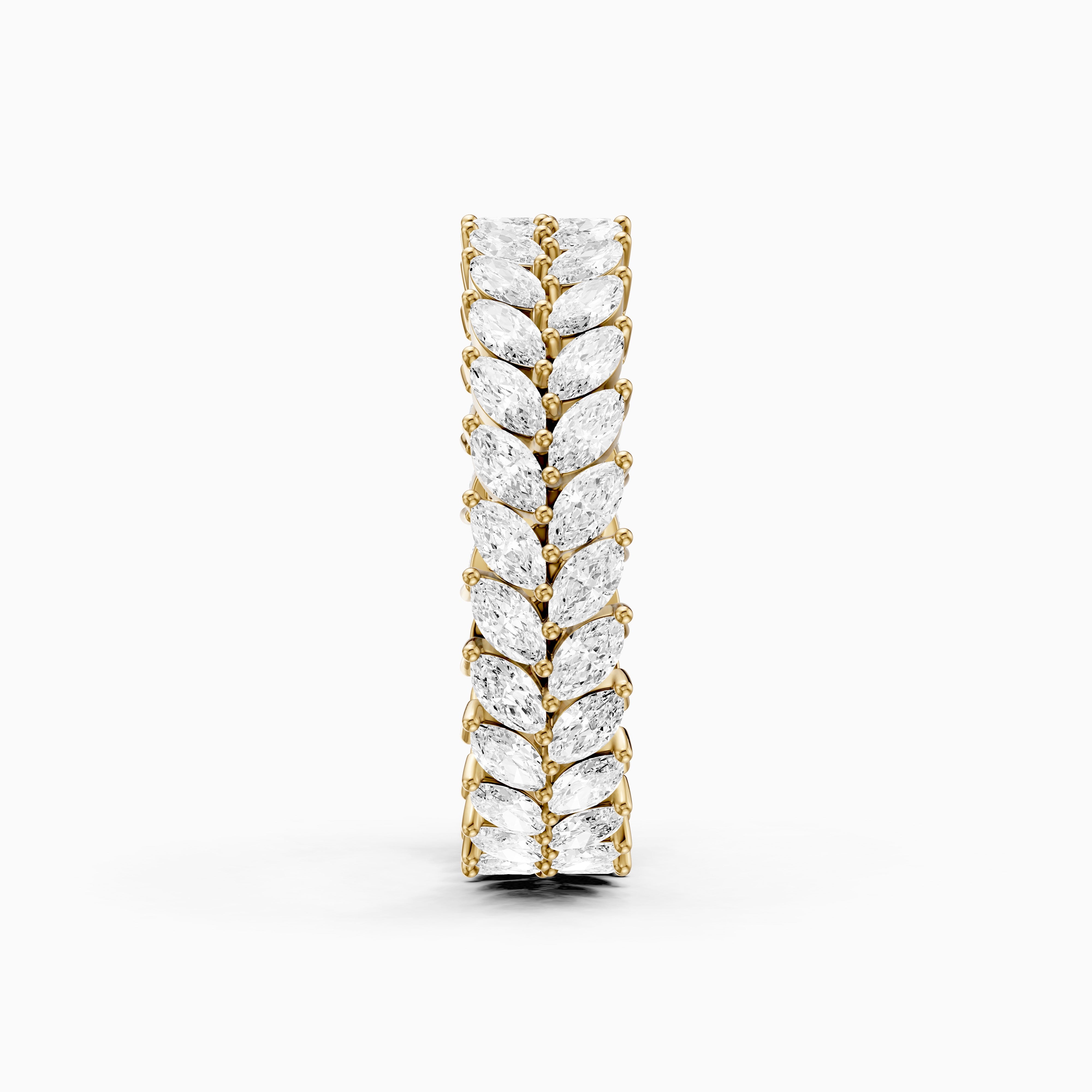 Elle Double Row Marquise Lab Grown Diamond Eternity Band