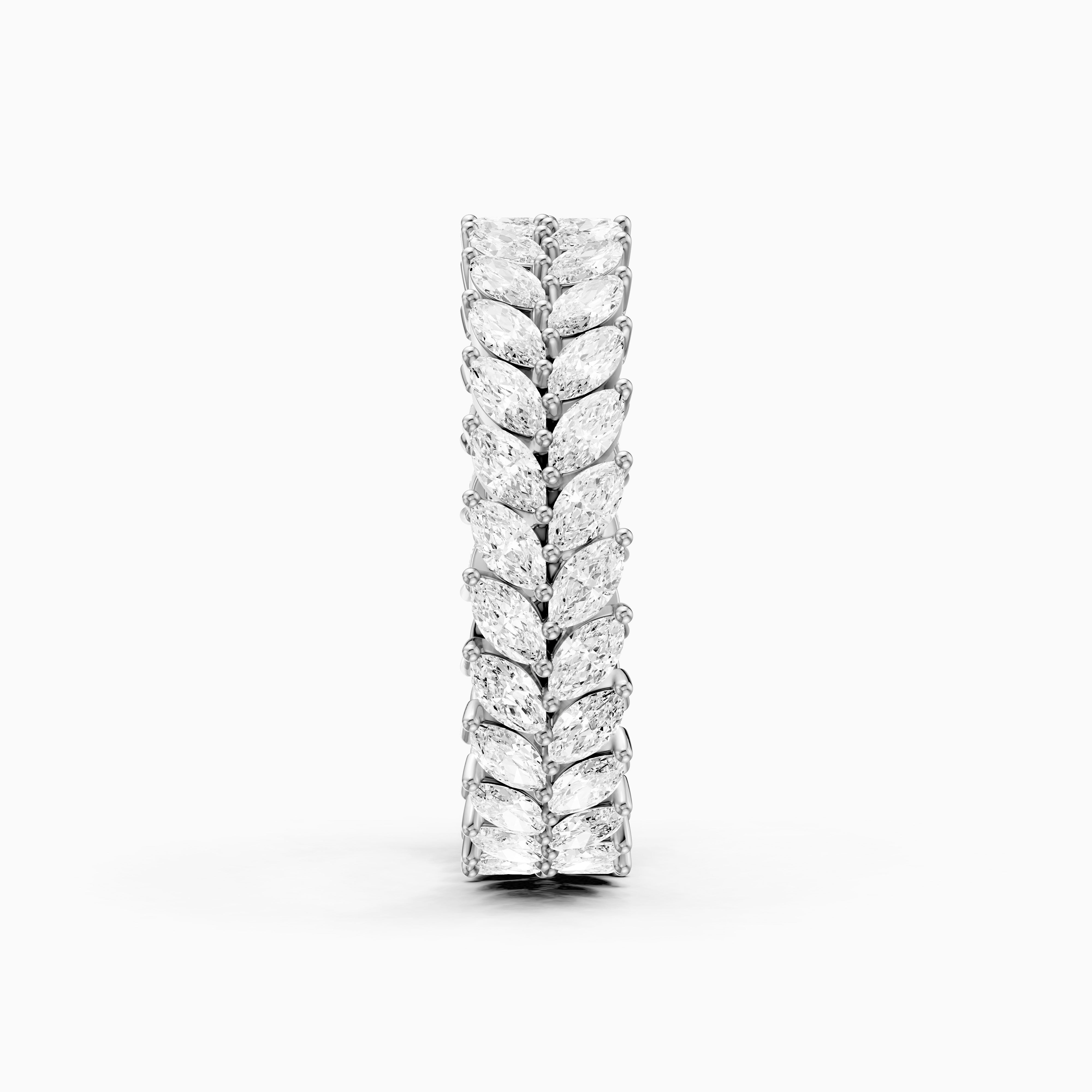 Elle Double Row Marquise Lab Grown Diamond Eternity Band