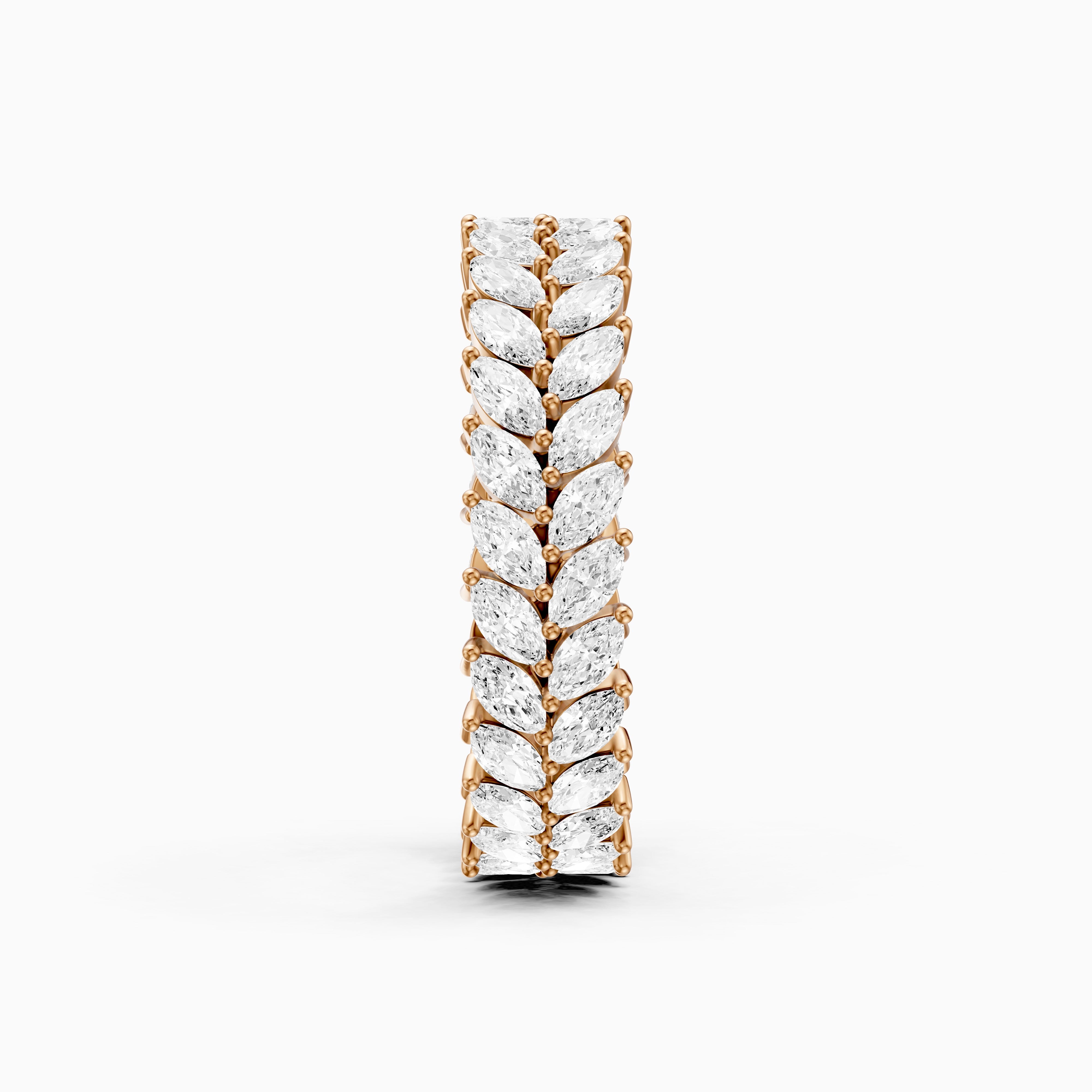 Elle Double Row Marquise Lab Grown Diamond Eternity Band