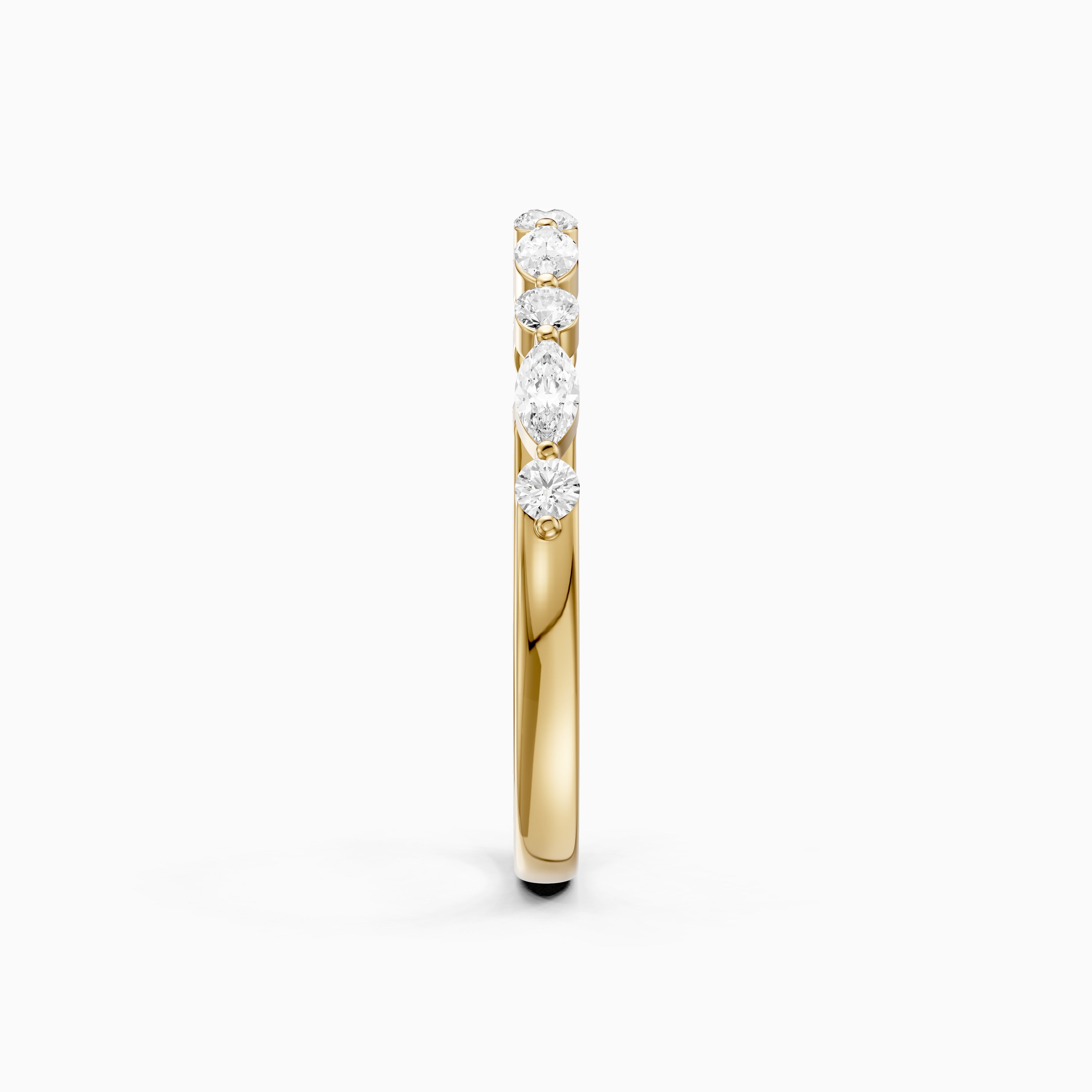 Nora Alternating Marquise and Round Lab Grown Diamond Anniversary Band