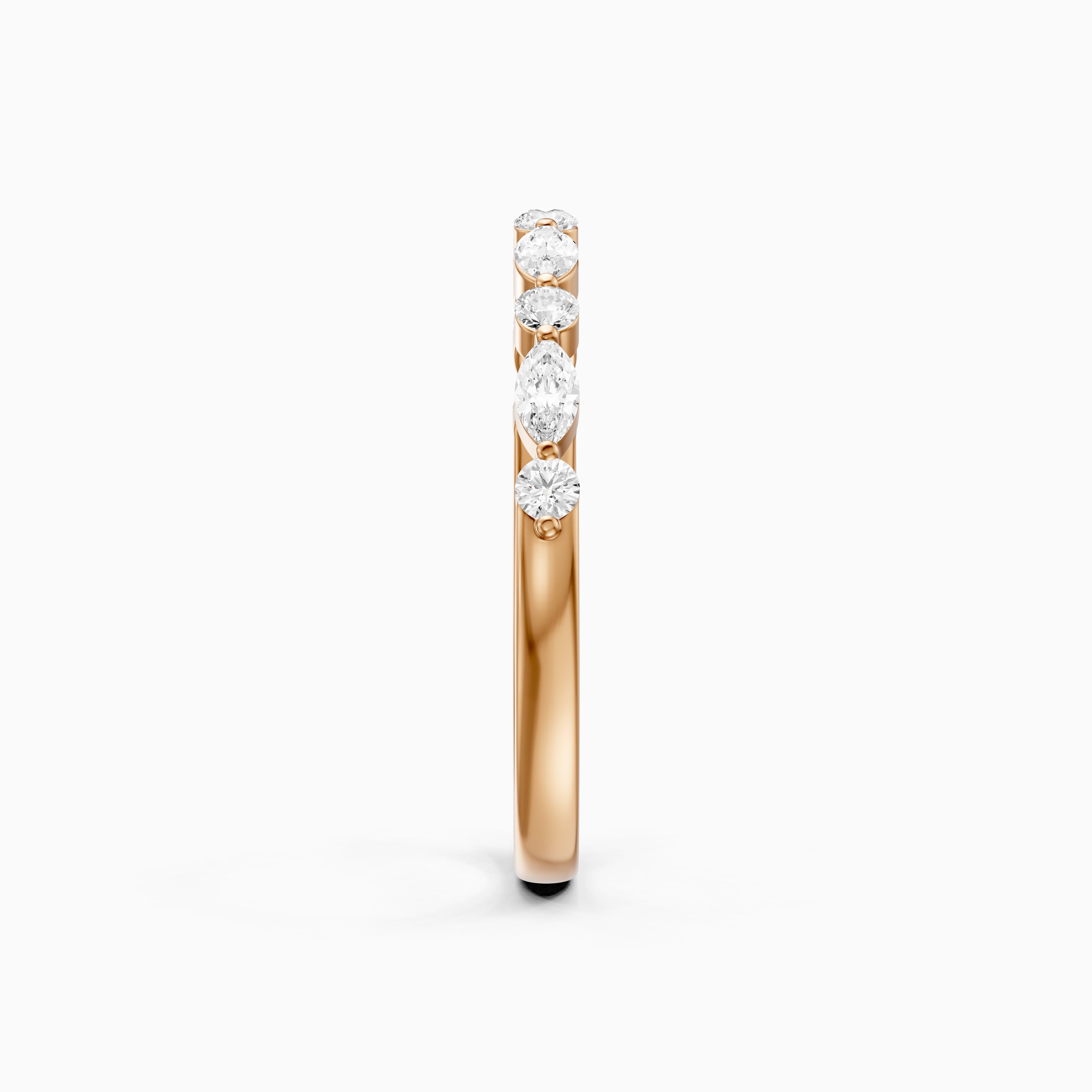 Nora Alternating Marquise and Round Lab Grown Diamond Anniversary Band