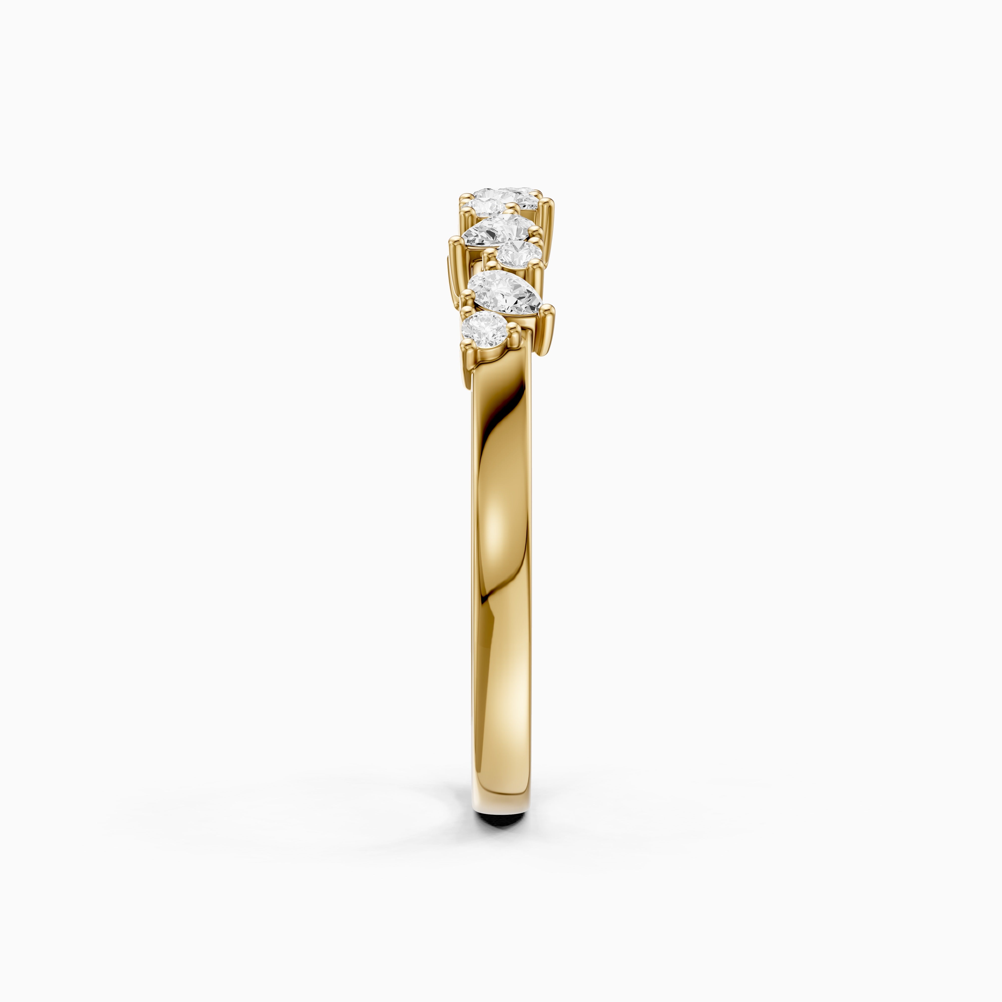 Kaia Pear and Round Shape Lab Grown Diamond Wedding Band