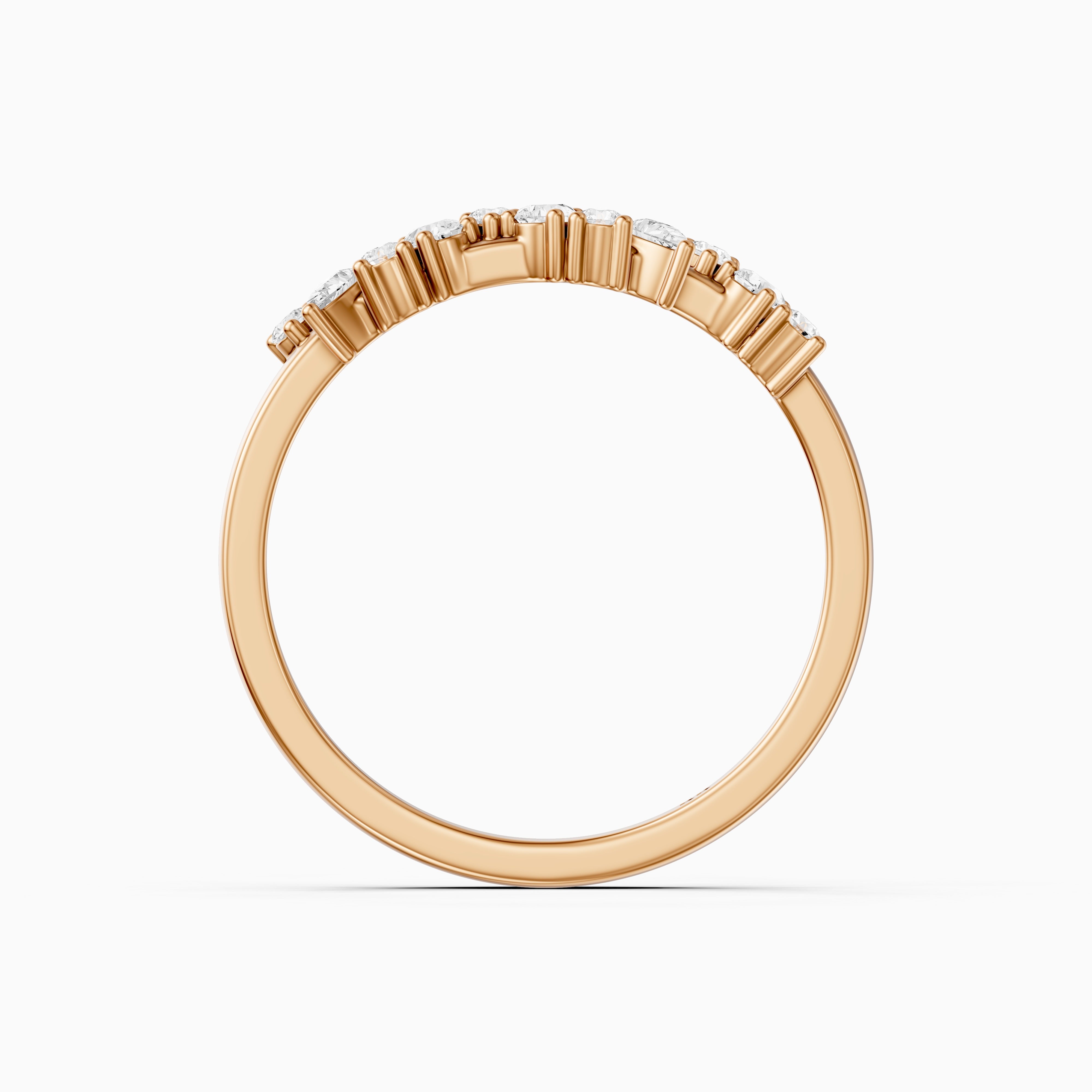 Kaia Pear and Round Shape Lab Grown Diamond Wedding Band