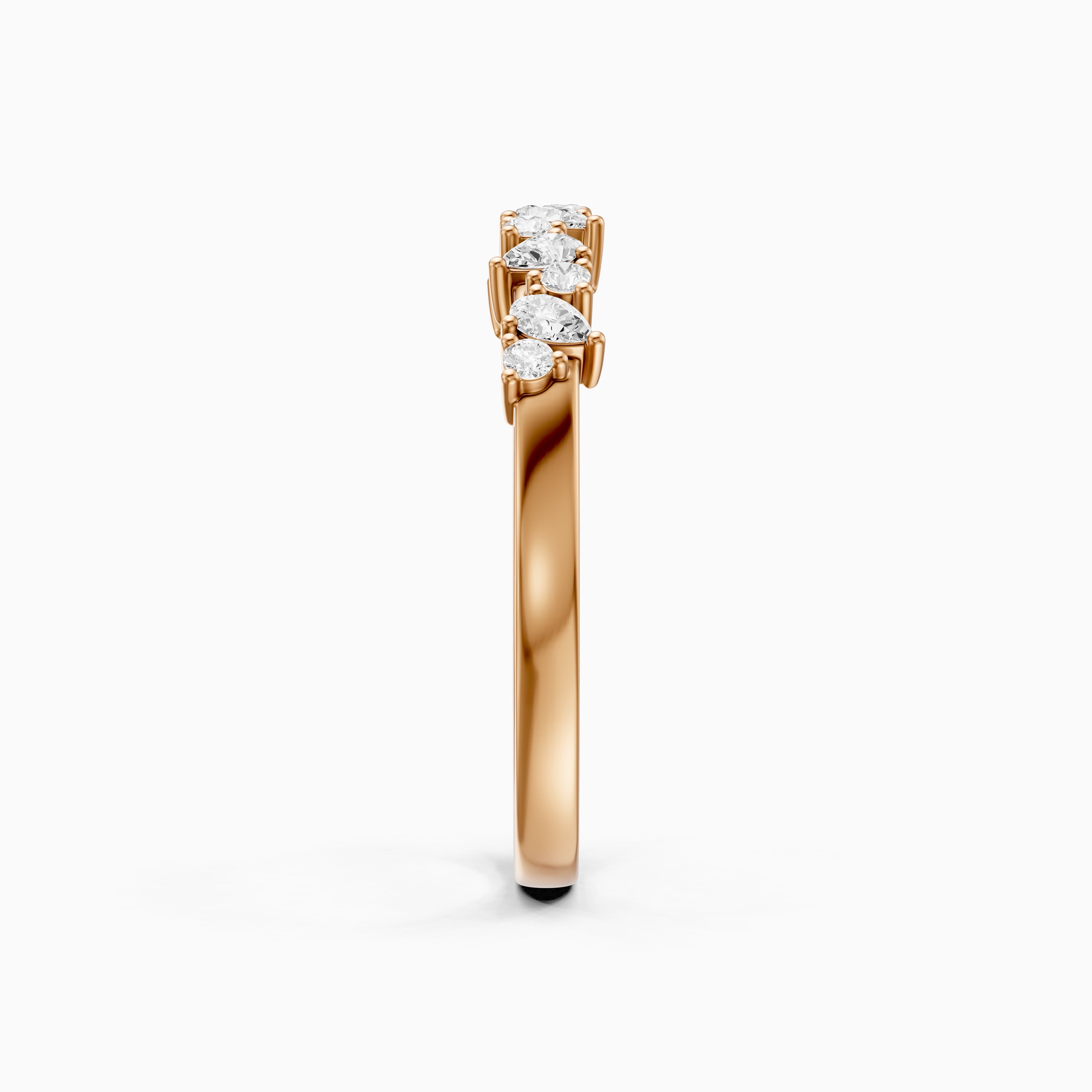 Kaia Pear and Round Shape Lab Grown Diamond Wedding Band