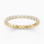 Skye Round Cut Lab Grown Diamond Continuous Eternity Band