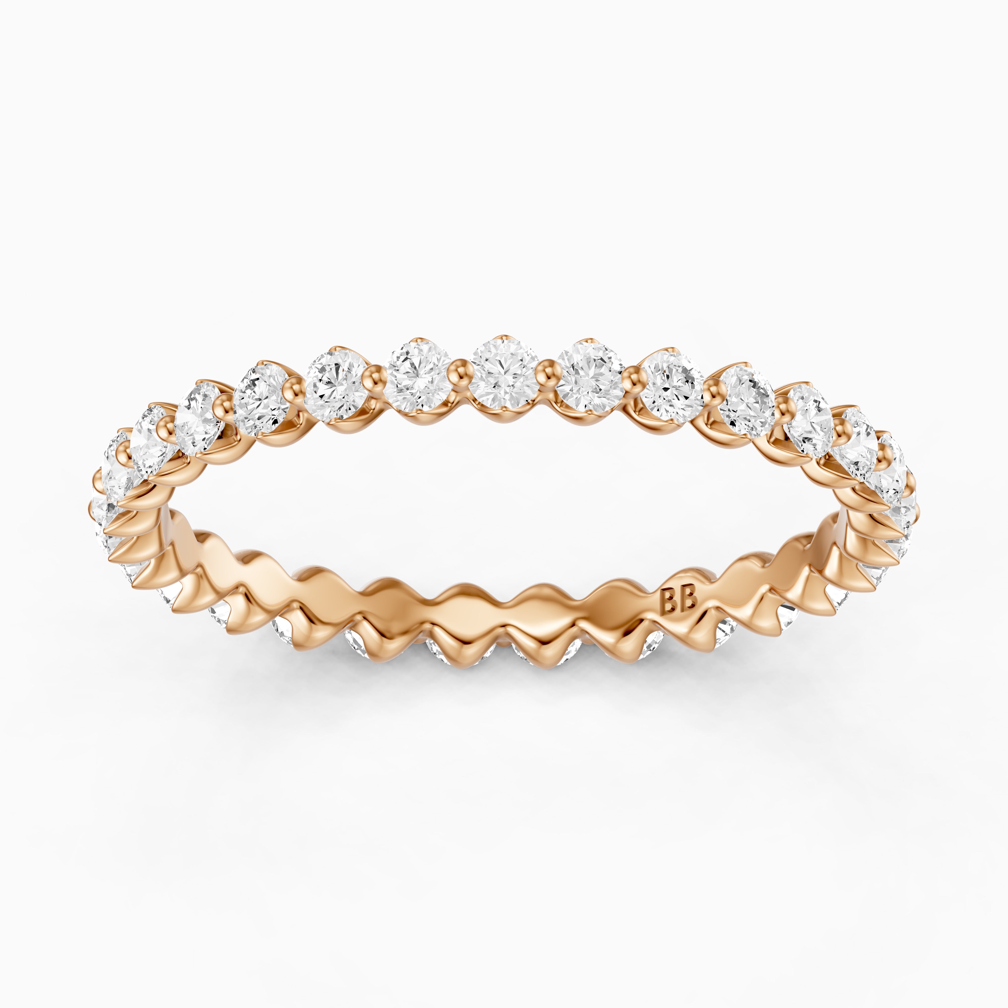 Skye Round Cut Lab Grown Diamond Continuous Eternity Band