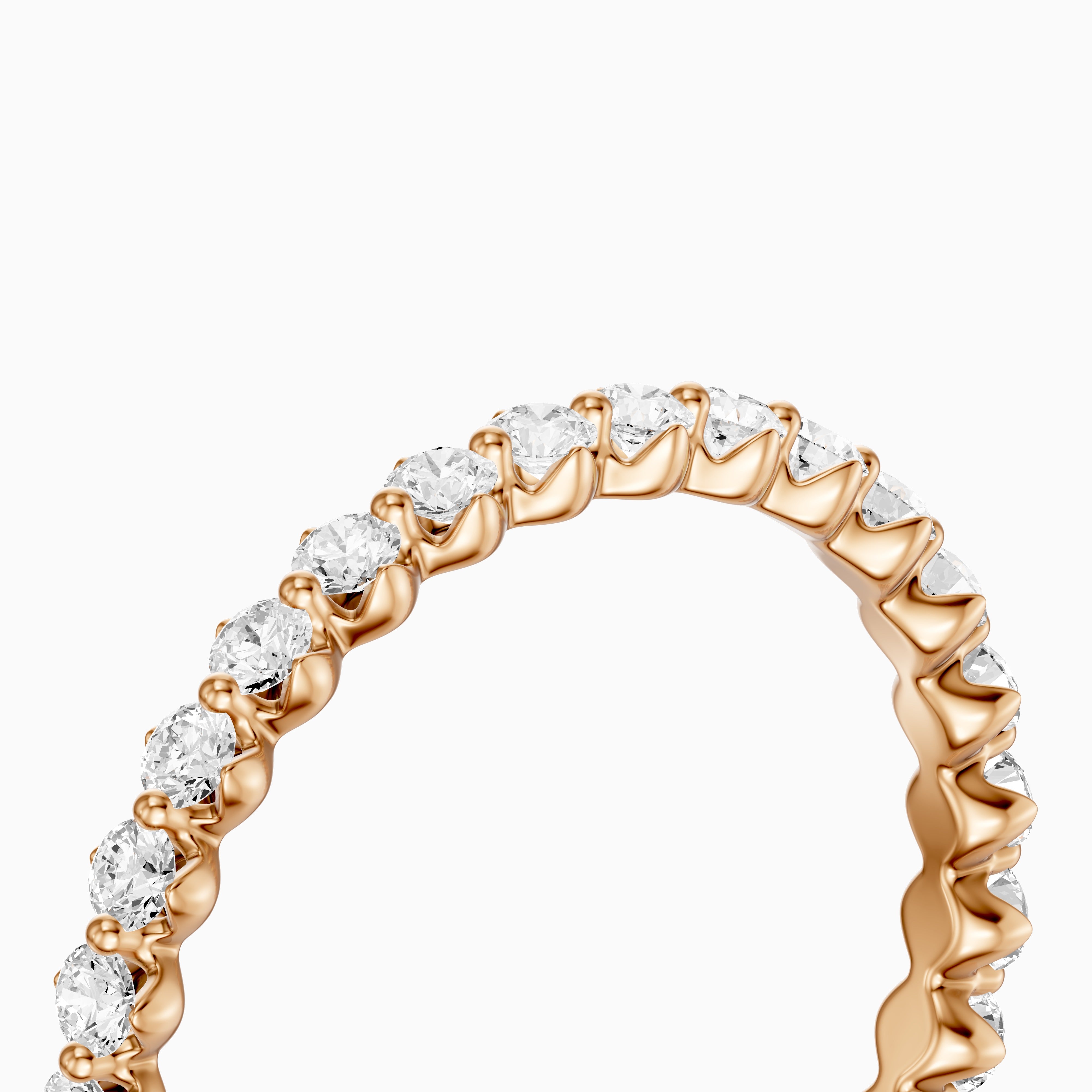 Skye Round Cut Lab Grown Diamond Continuous Eternity Band
