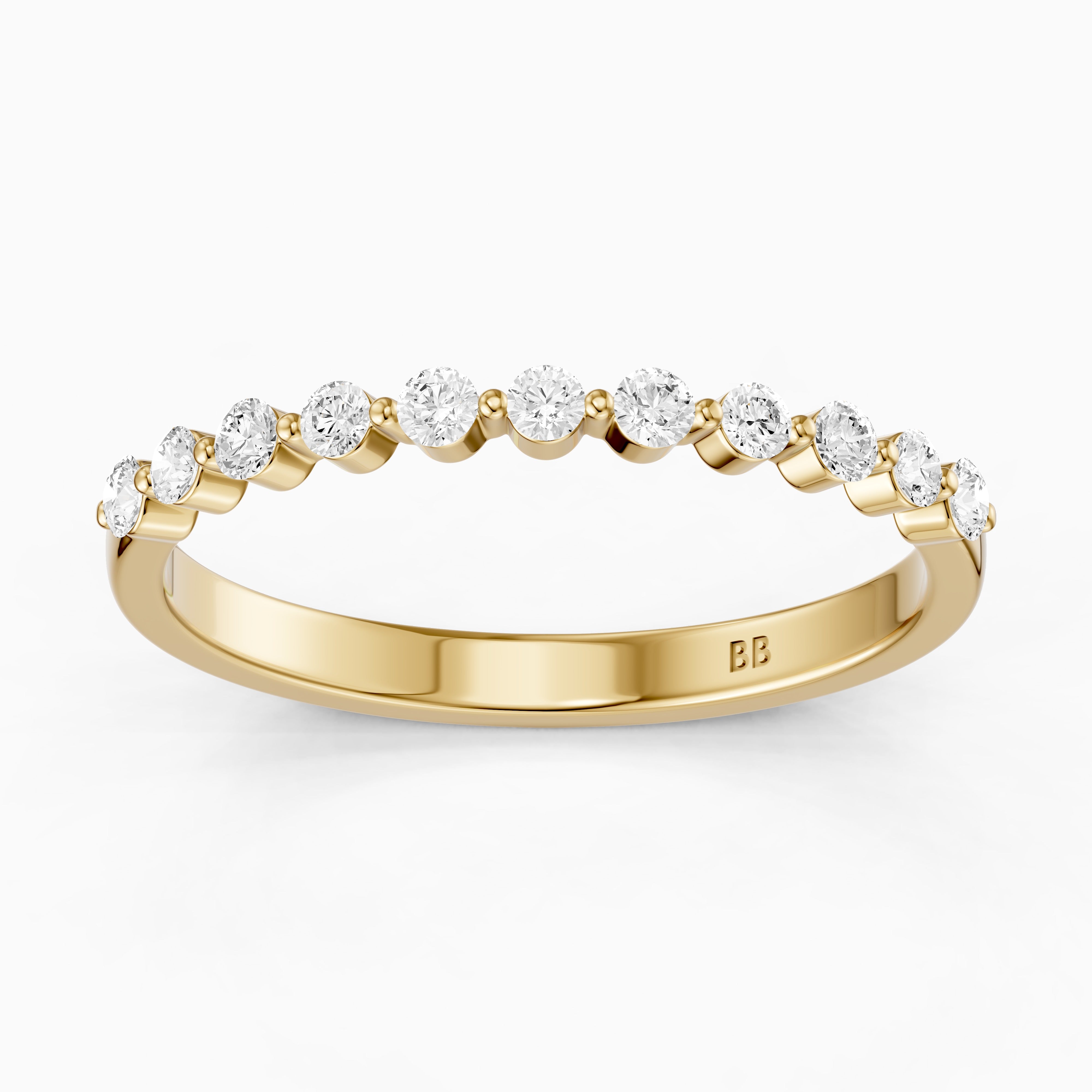 Zara Round Cut Lab Grown Diamond Anniversary Band