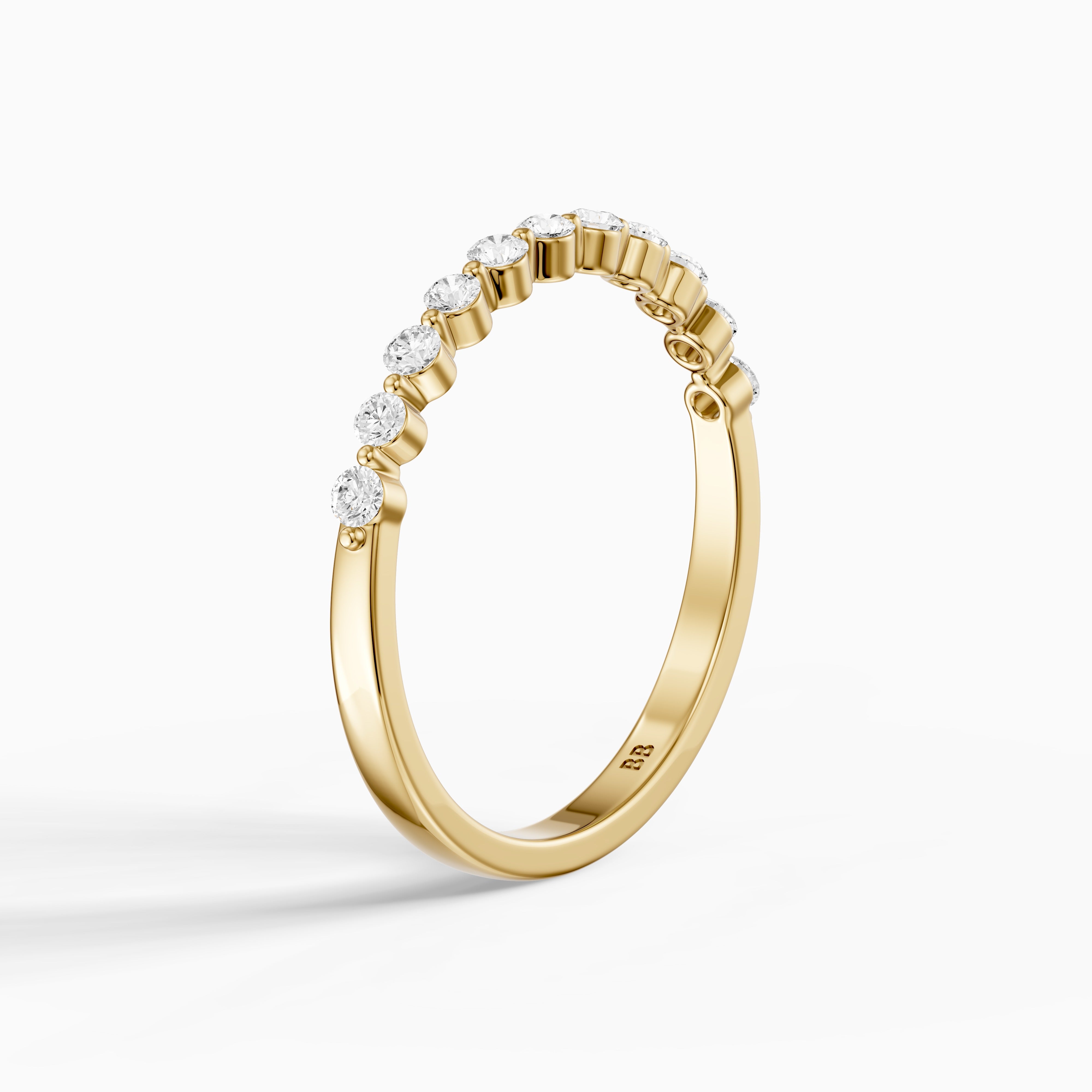 Zara Round Cut Lab Grown Diamond Anniversary Band