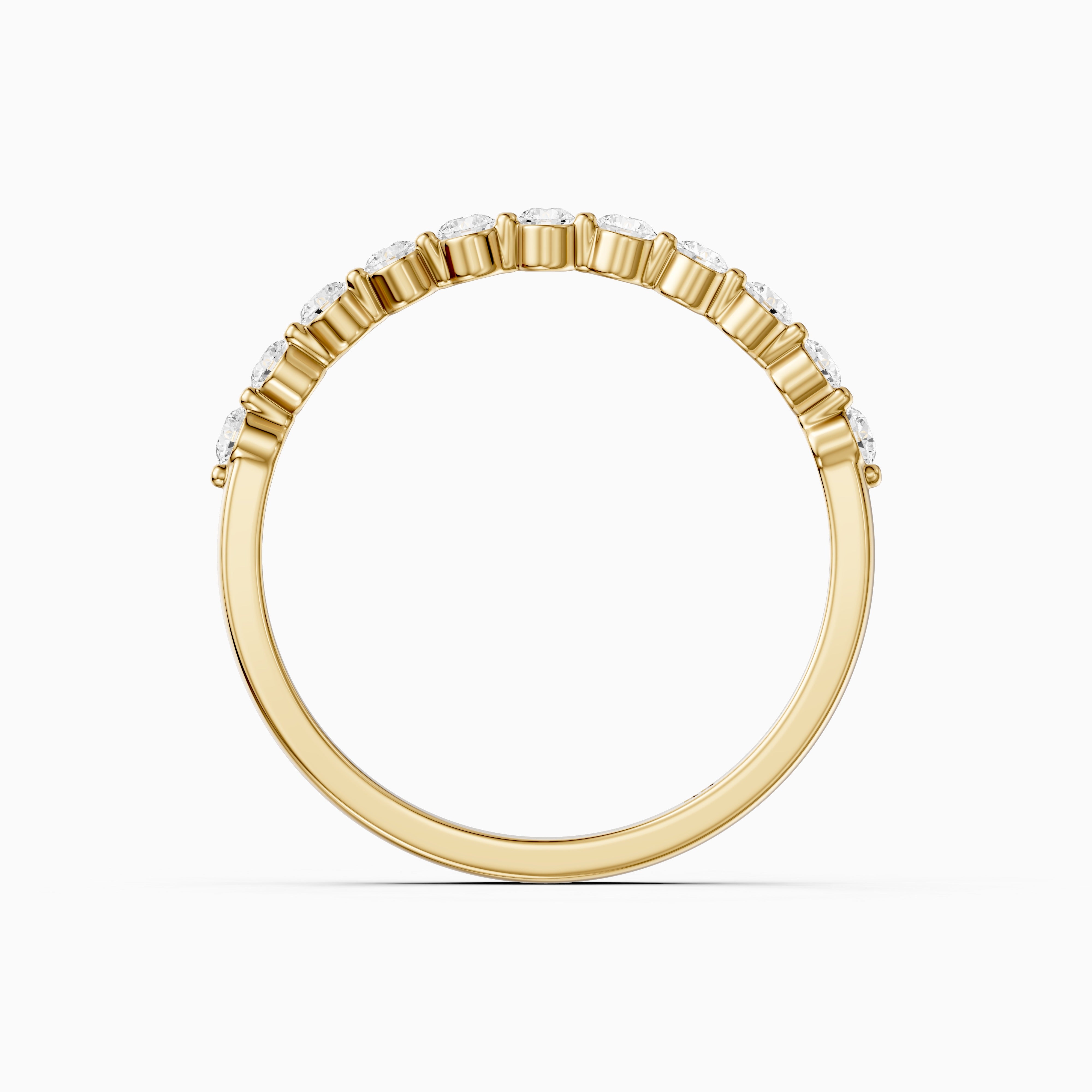 Zara Round Cut Lab Grown Diamond Anniversary Band