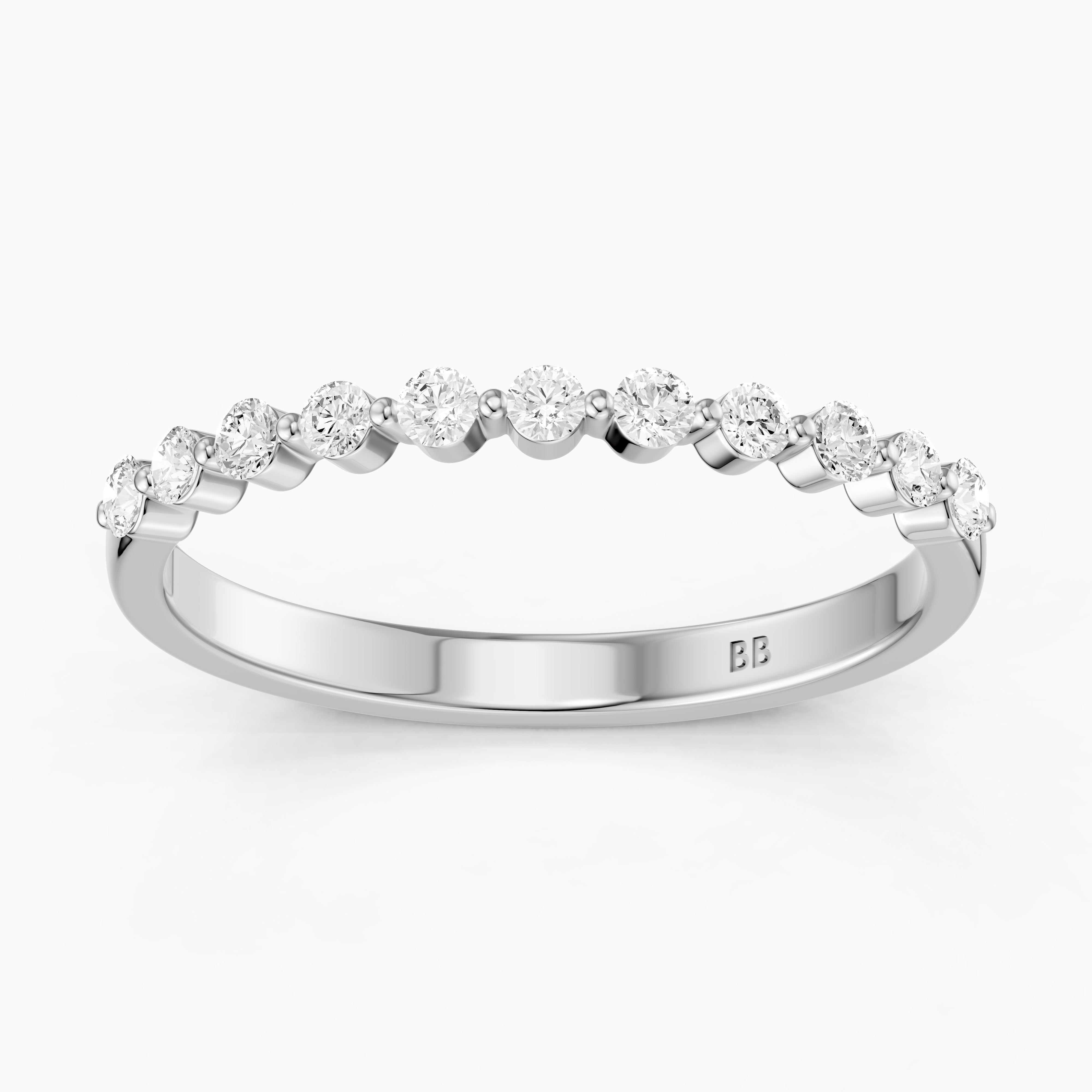 Zara Round Cut Lab Grown Diamond Anniversary Band