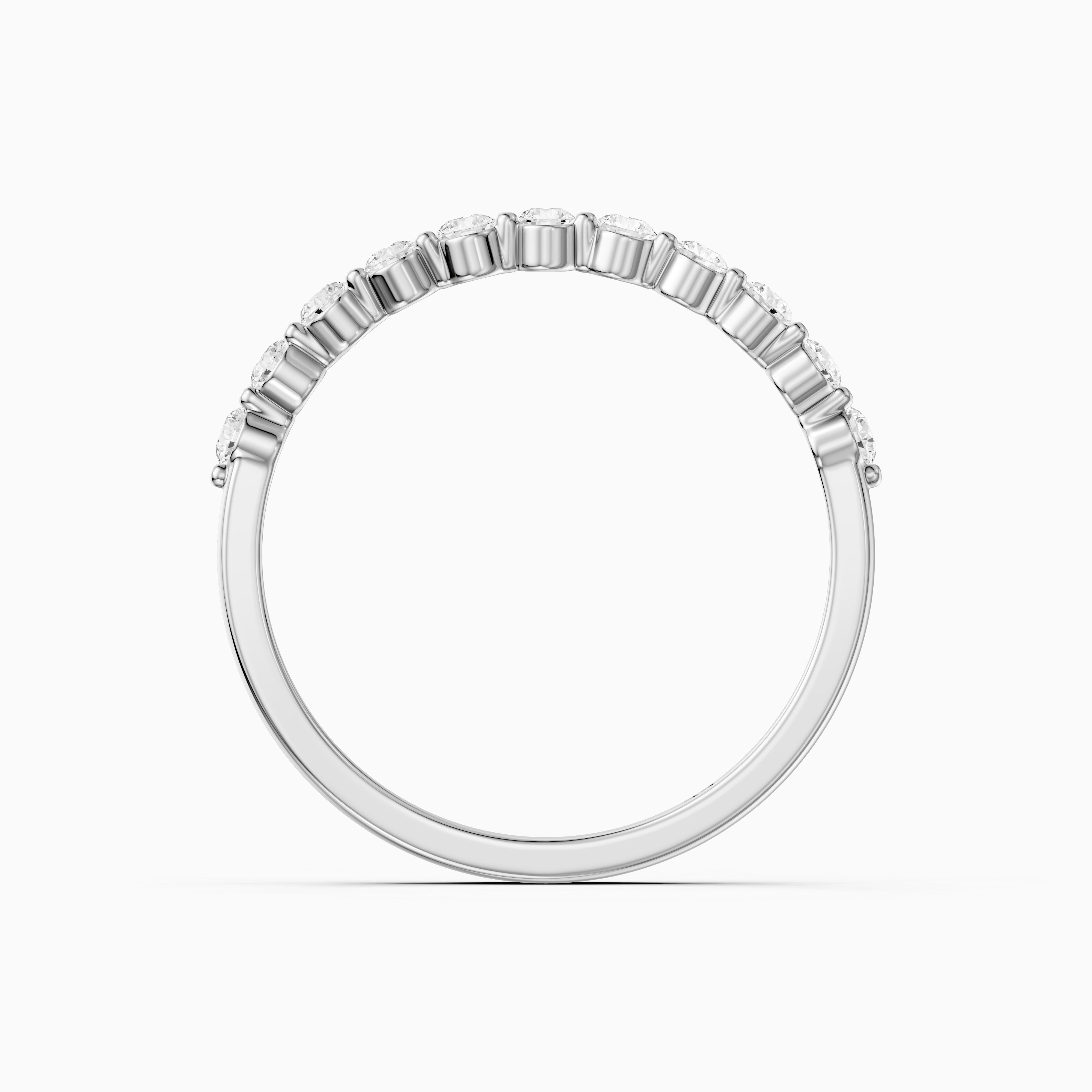 Zara Round Cut Lab Grown Diamond Anniversary Band