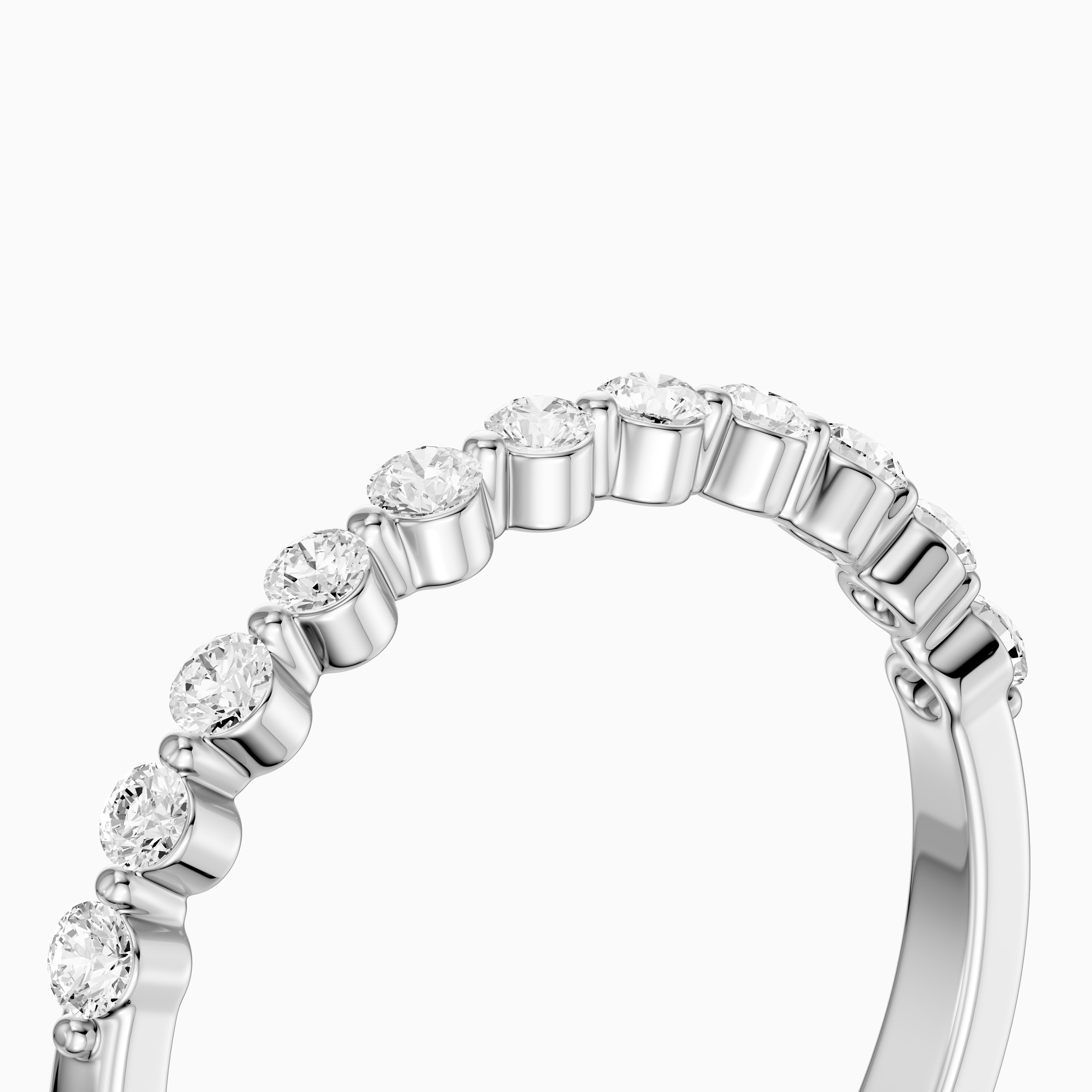 Zara Round Cut Lab Grown Diamond Anniversary Band