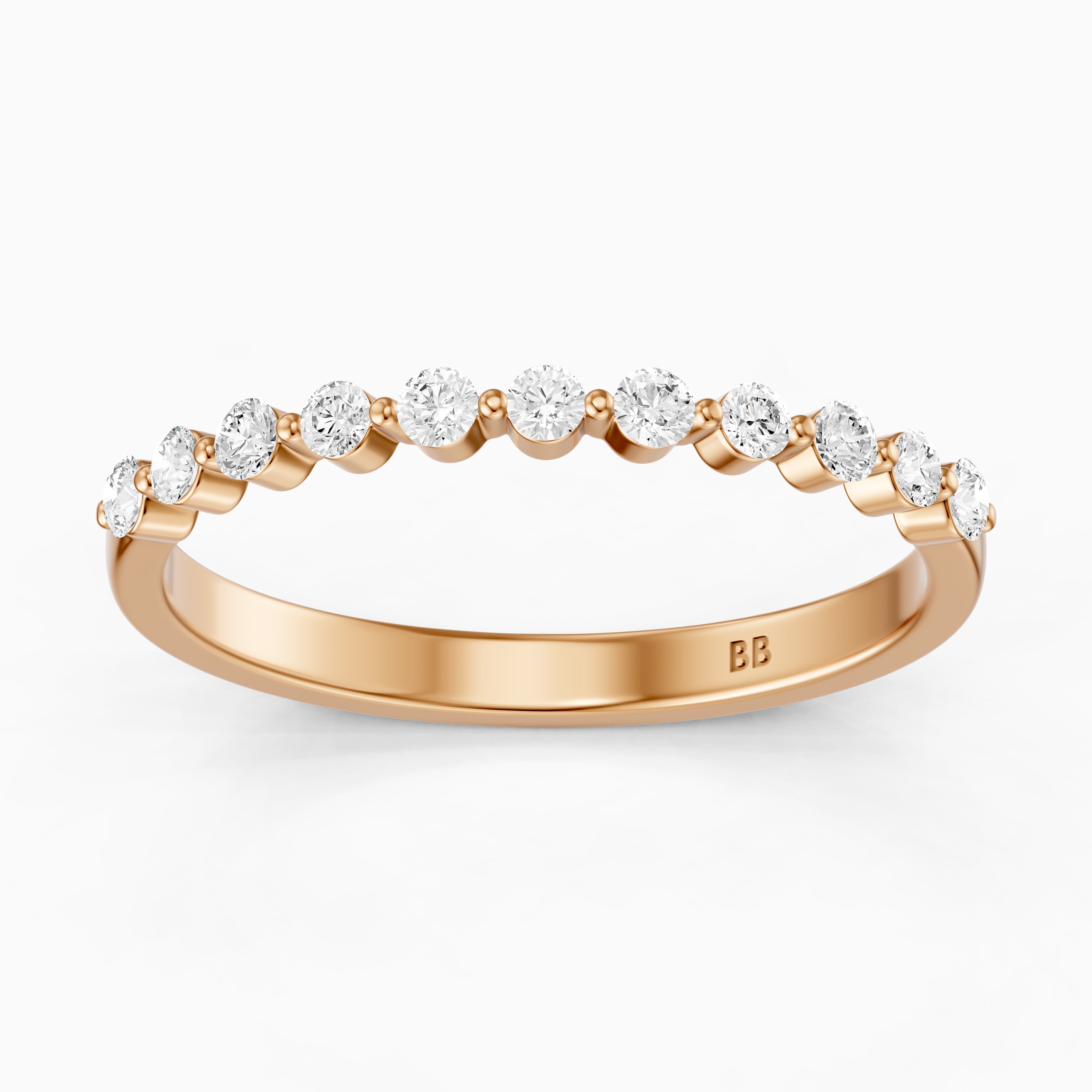Zara Round Cut Lab Grown Diamond Anniversary Band