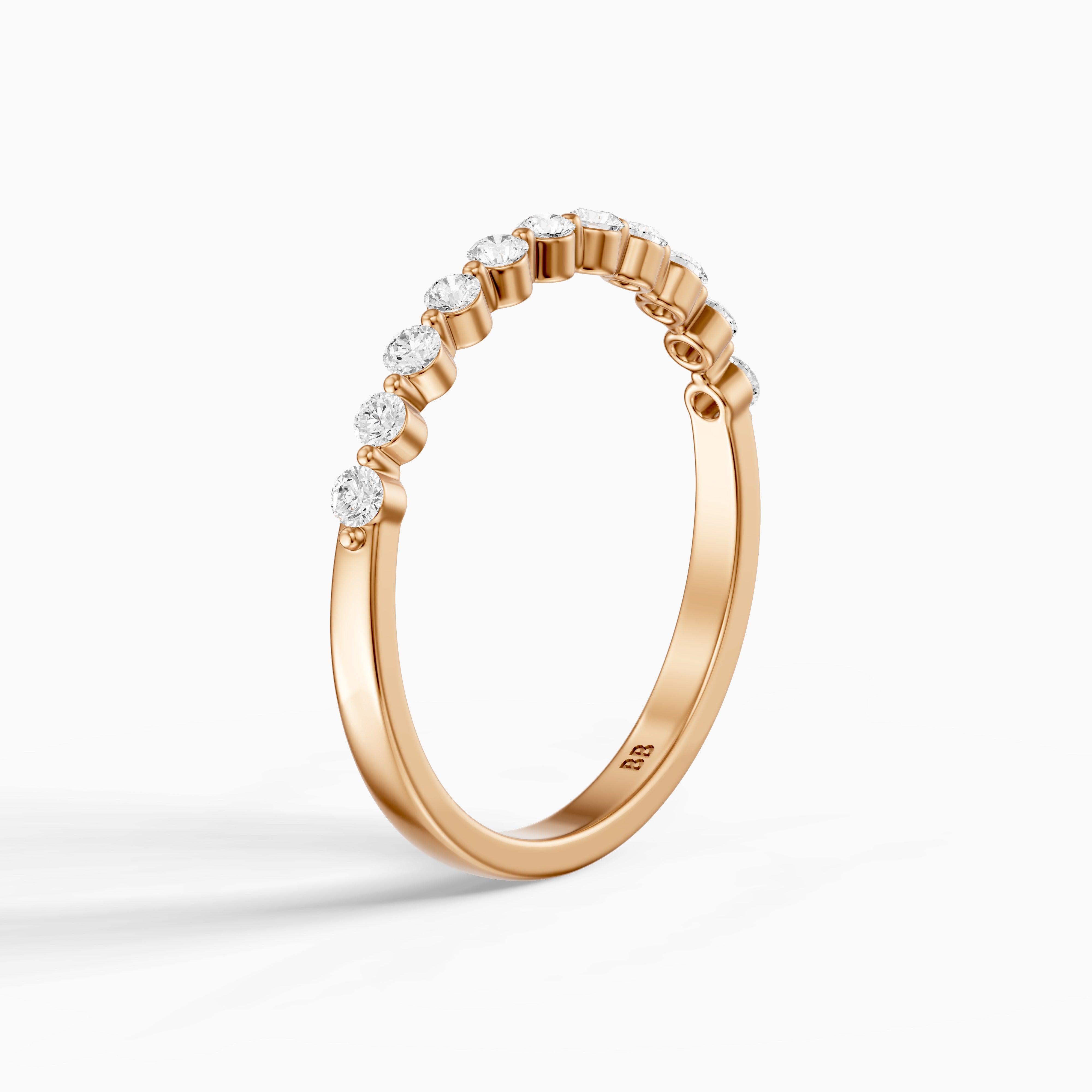 Zara Round Cut Lab Grown Diamond Anniversary Band