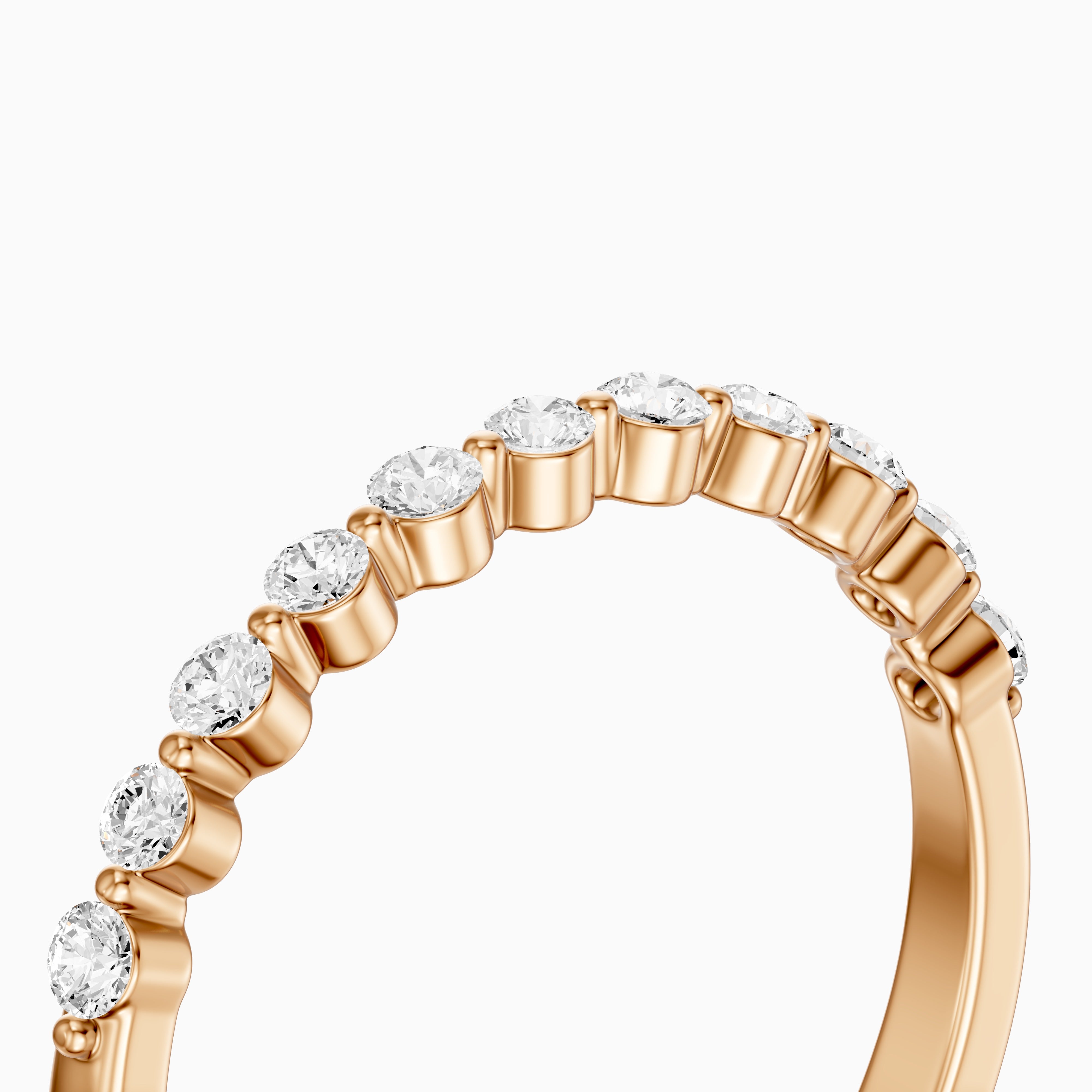 Zara Round Cut Lab Grown Diamond Anniversary Band