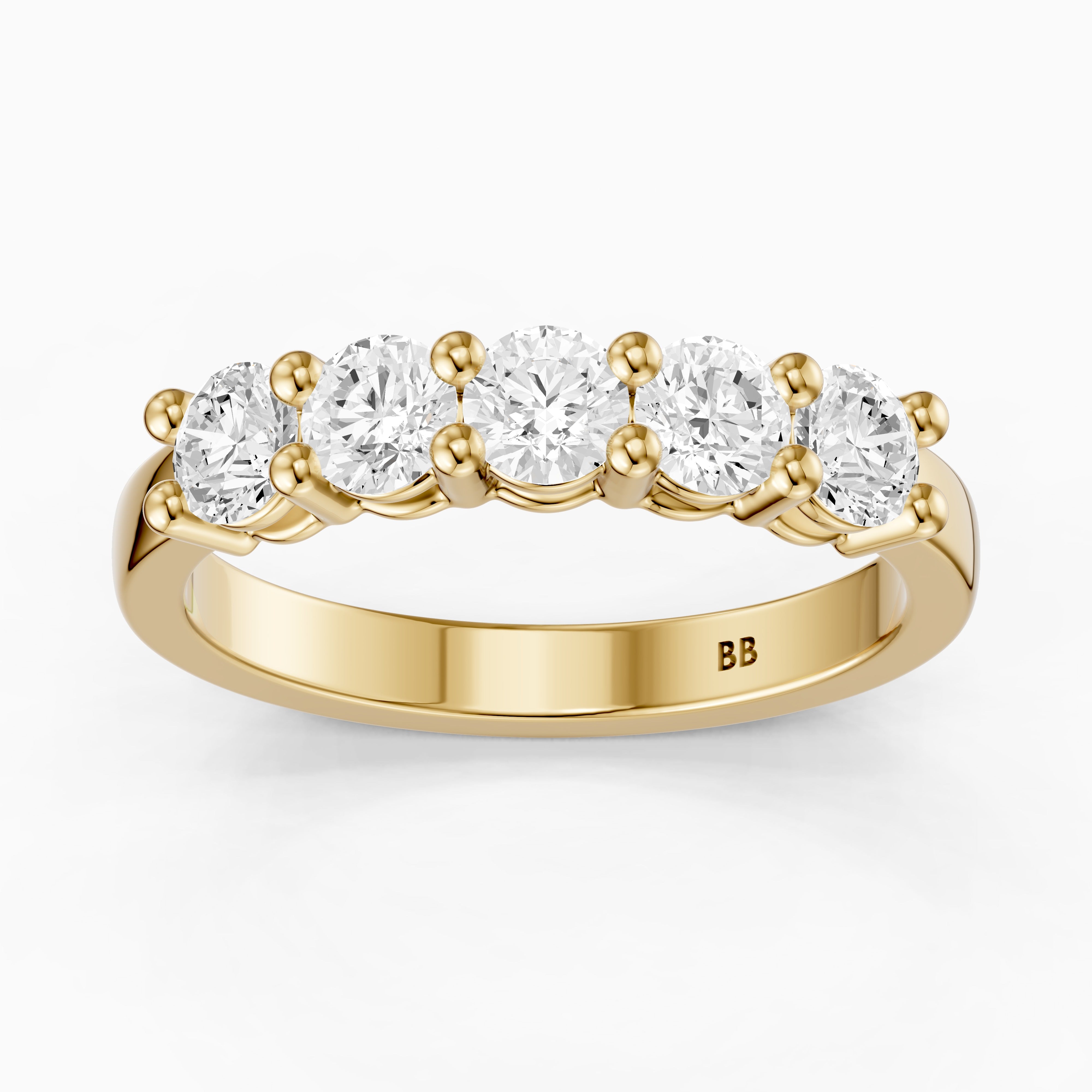Mila Round Cut Lab Grown Diamond Anniversary Band