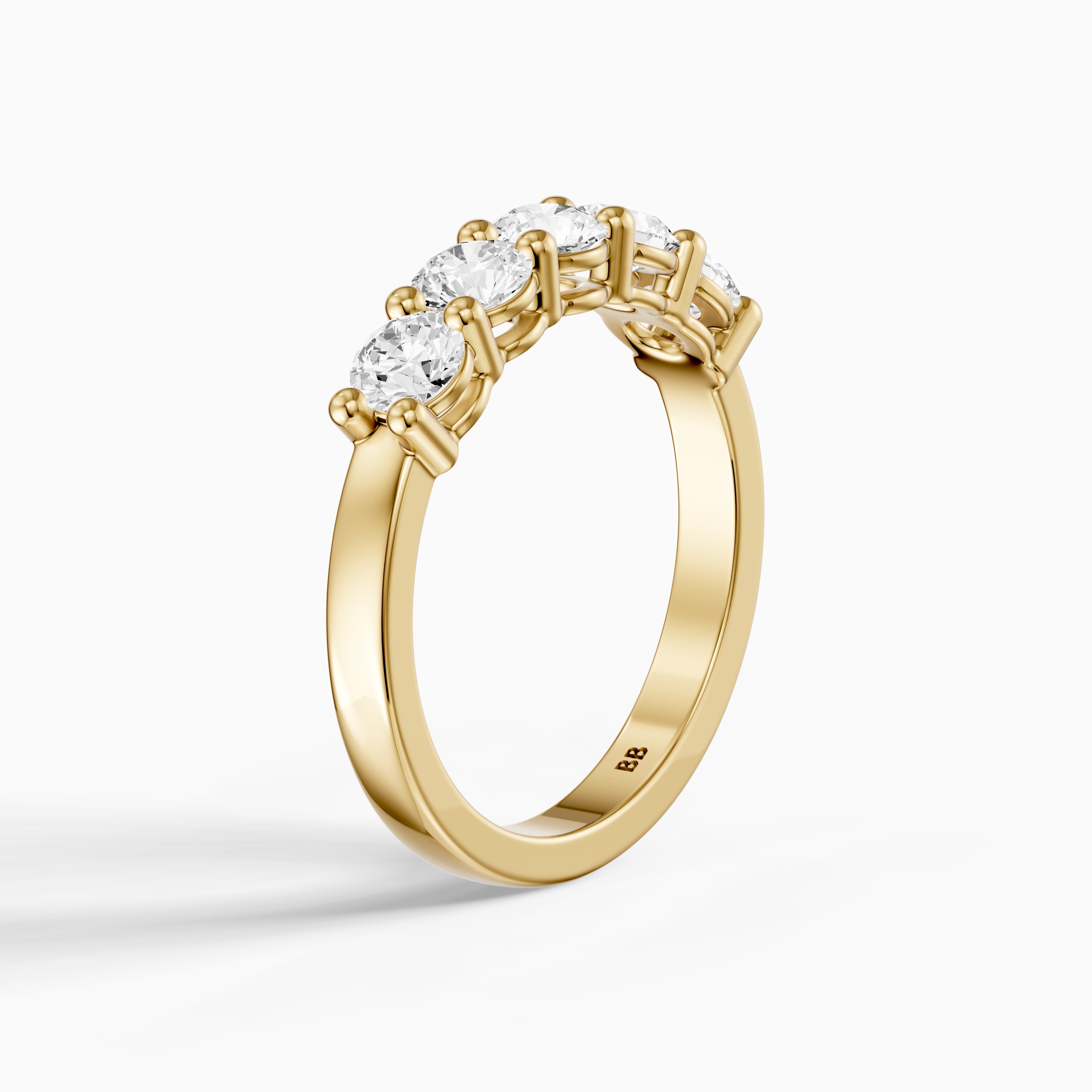 Mila Round Cut Lab Grown Diamond Anniversary Band