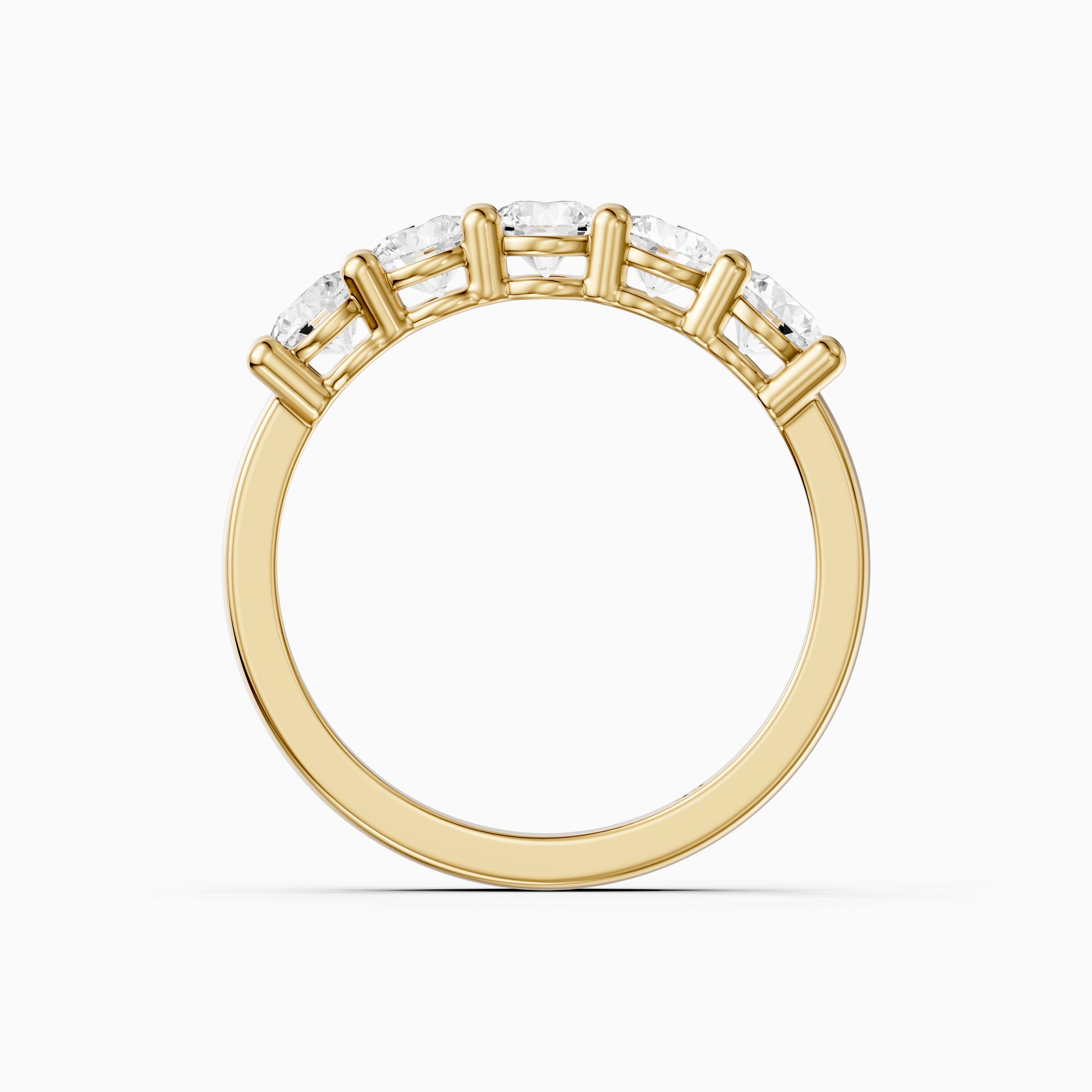 Mila Round Cut Lab Grown Diamond Anniversary Band