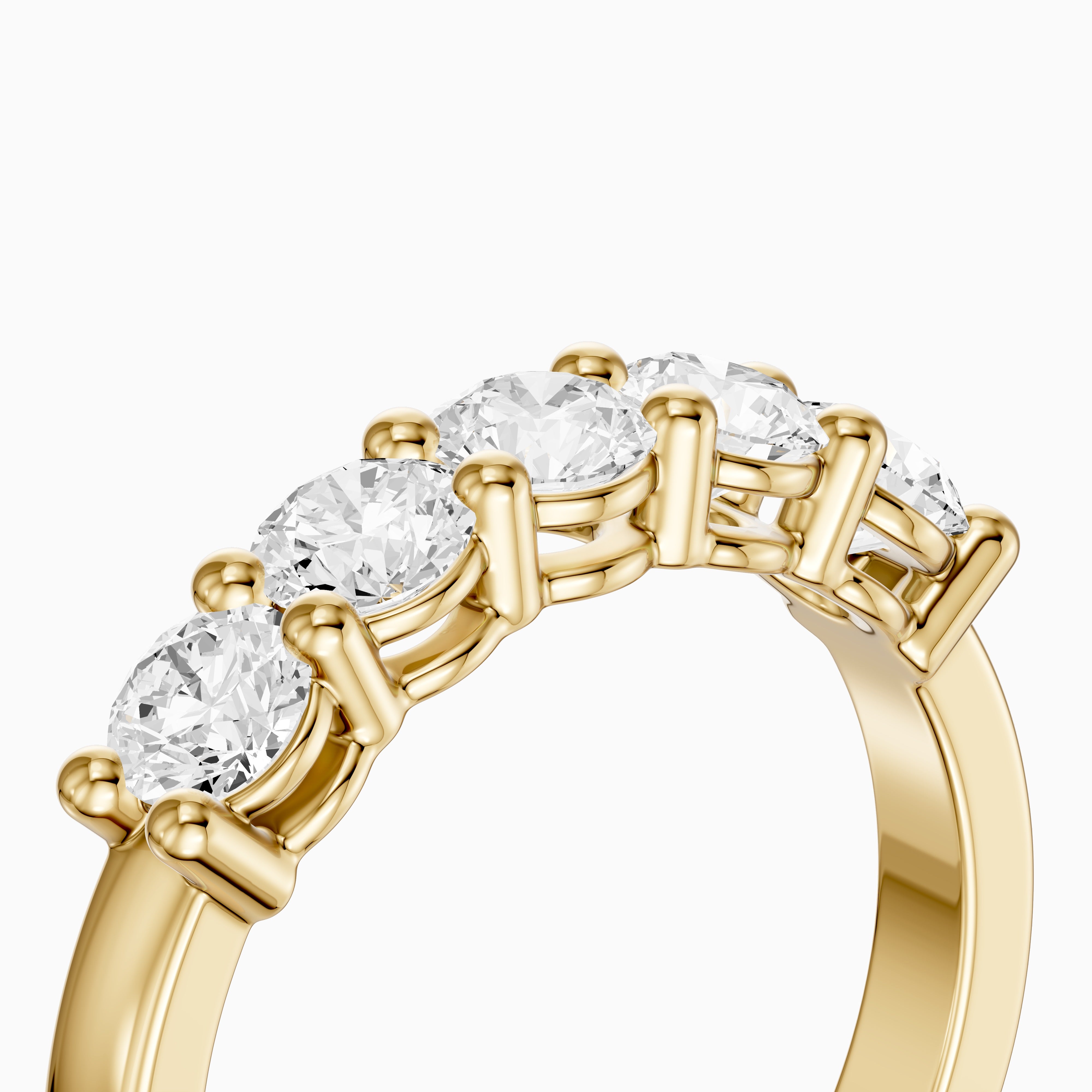 Mila Round Cut Lab Grown Diamond Anniversary Band