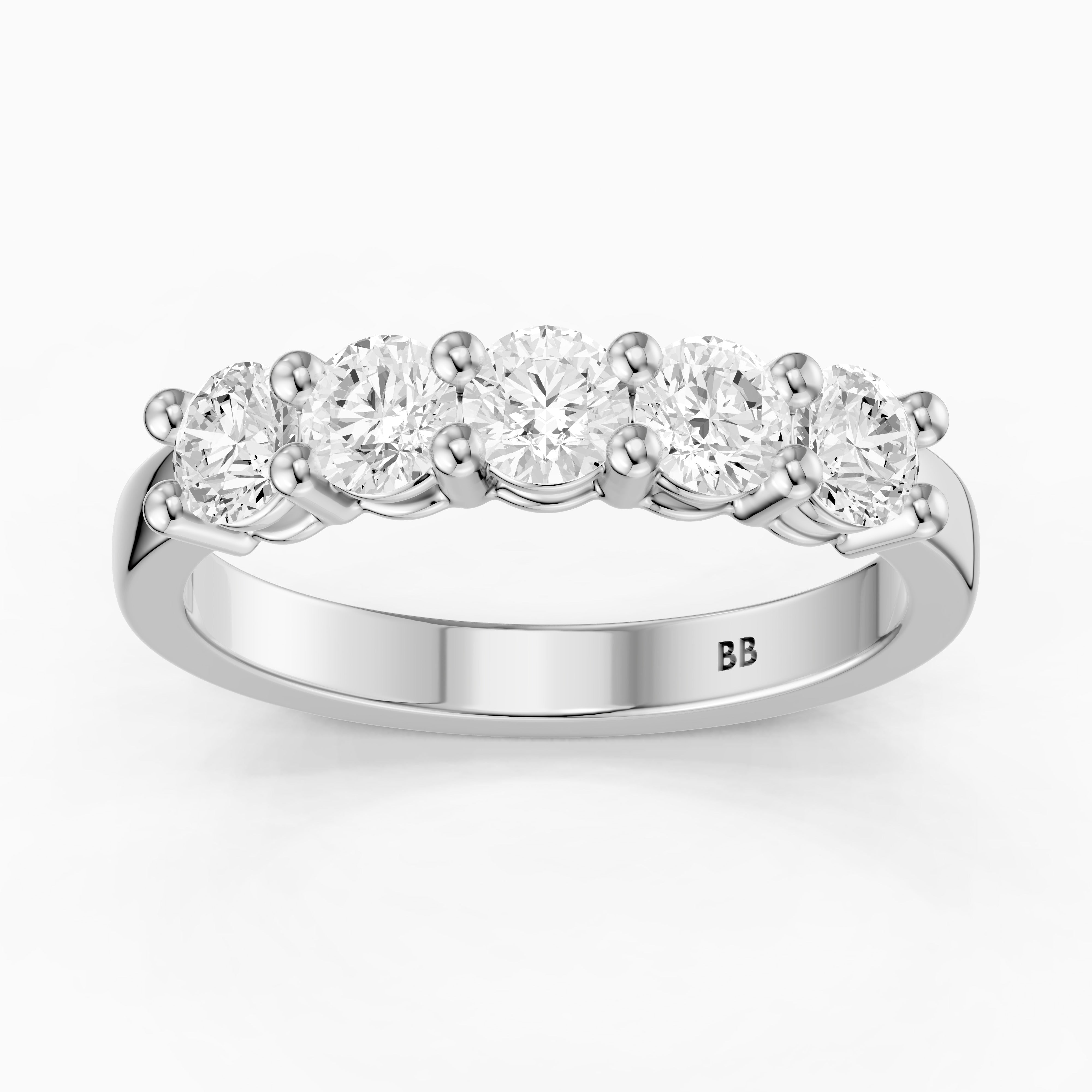 Mila Round Cut Lab Grown Diamond Anniversary Band