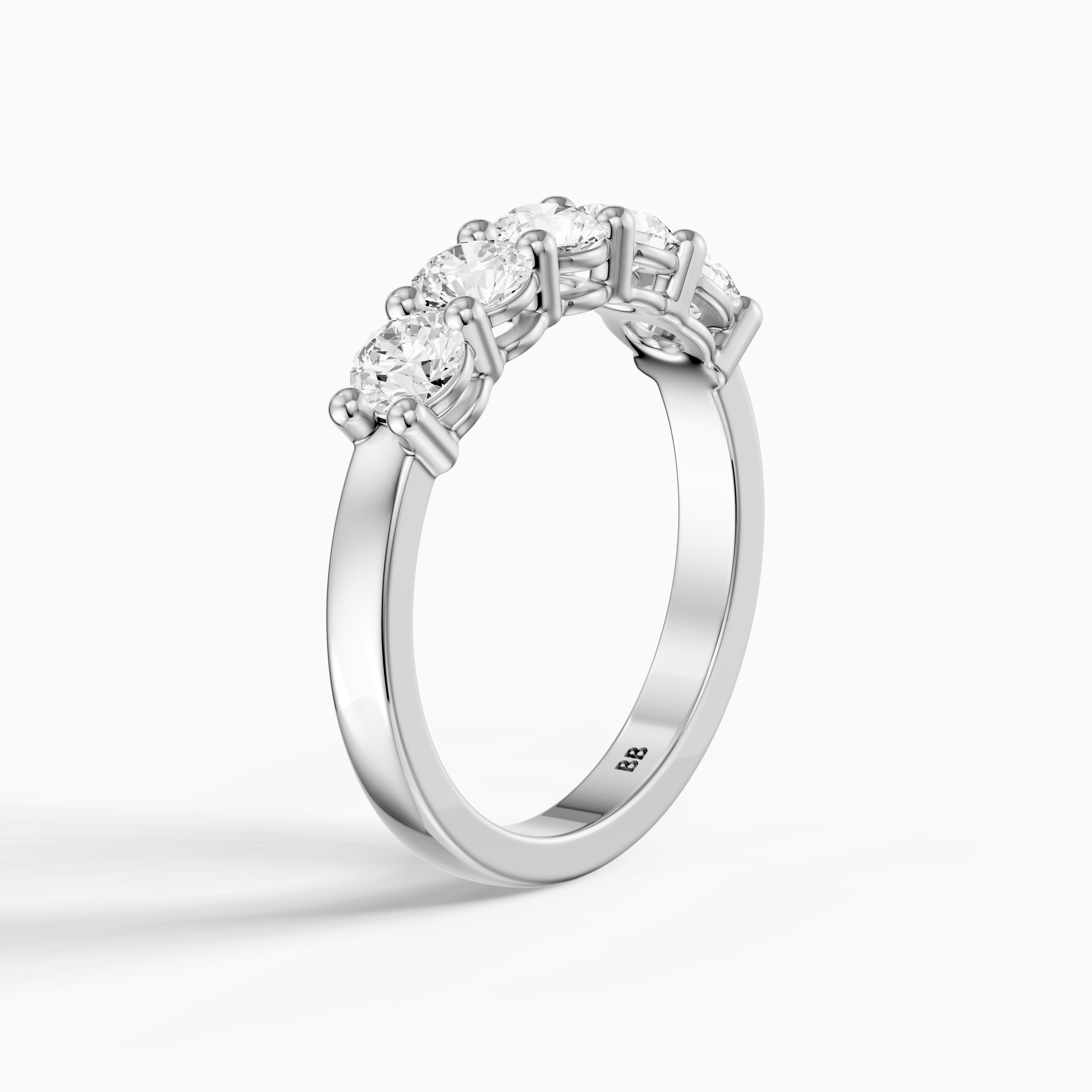 Mila Round Cut Lab Grown Diamond Anniversary Band