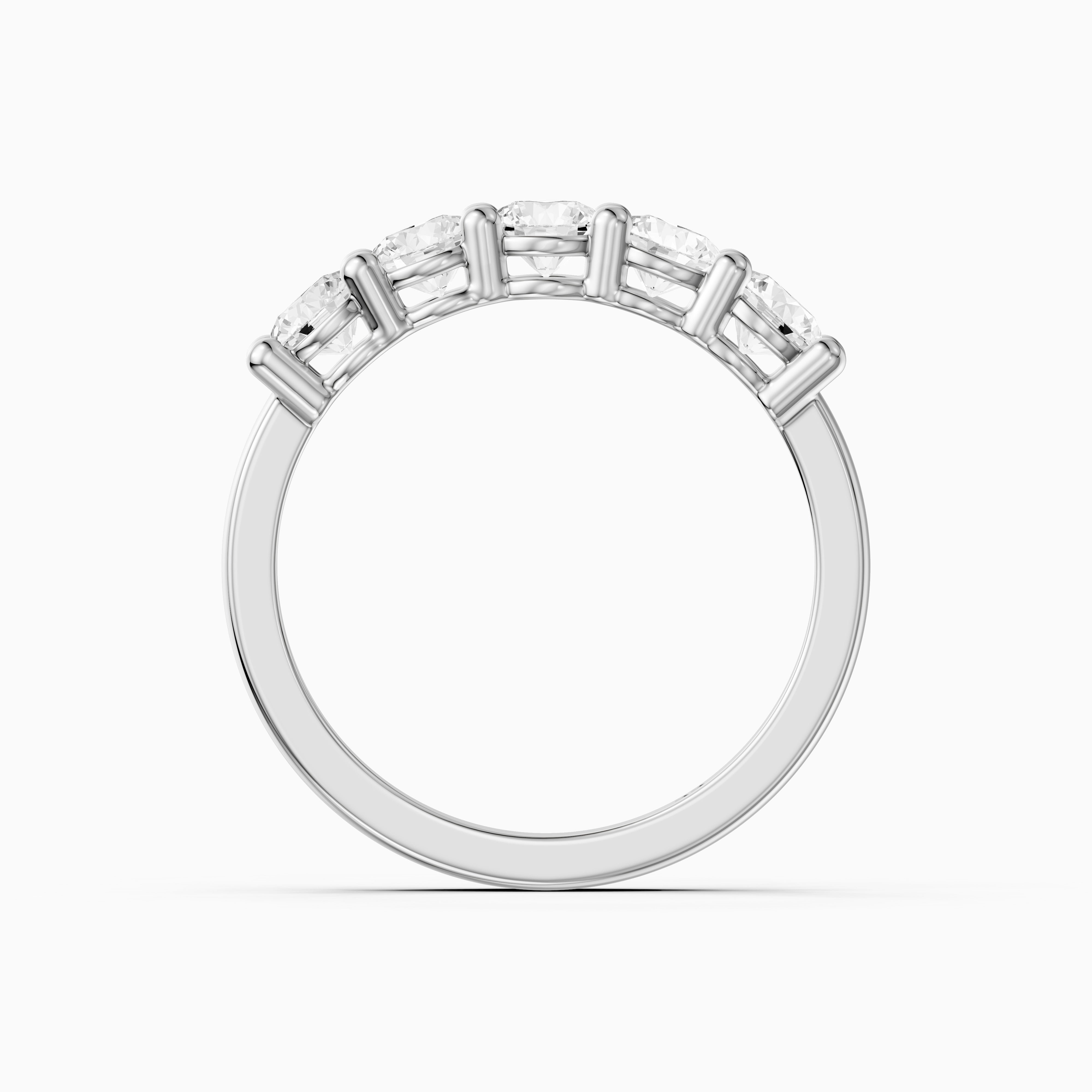 Mila Round Cut Lab Grown Diamond Anniversary Band