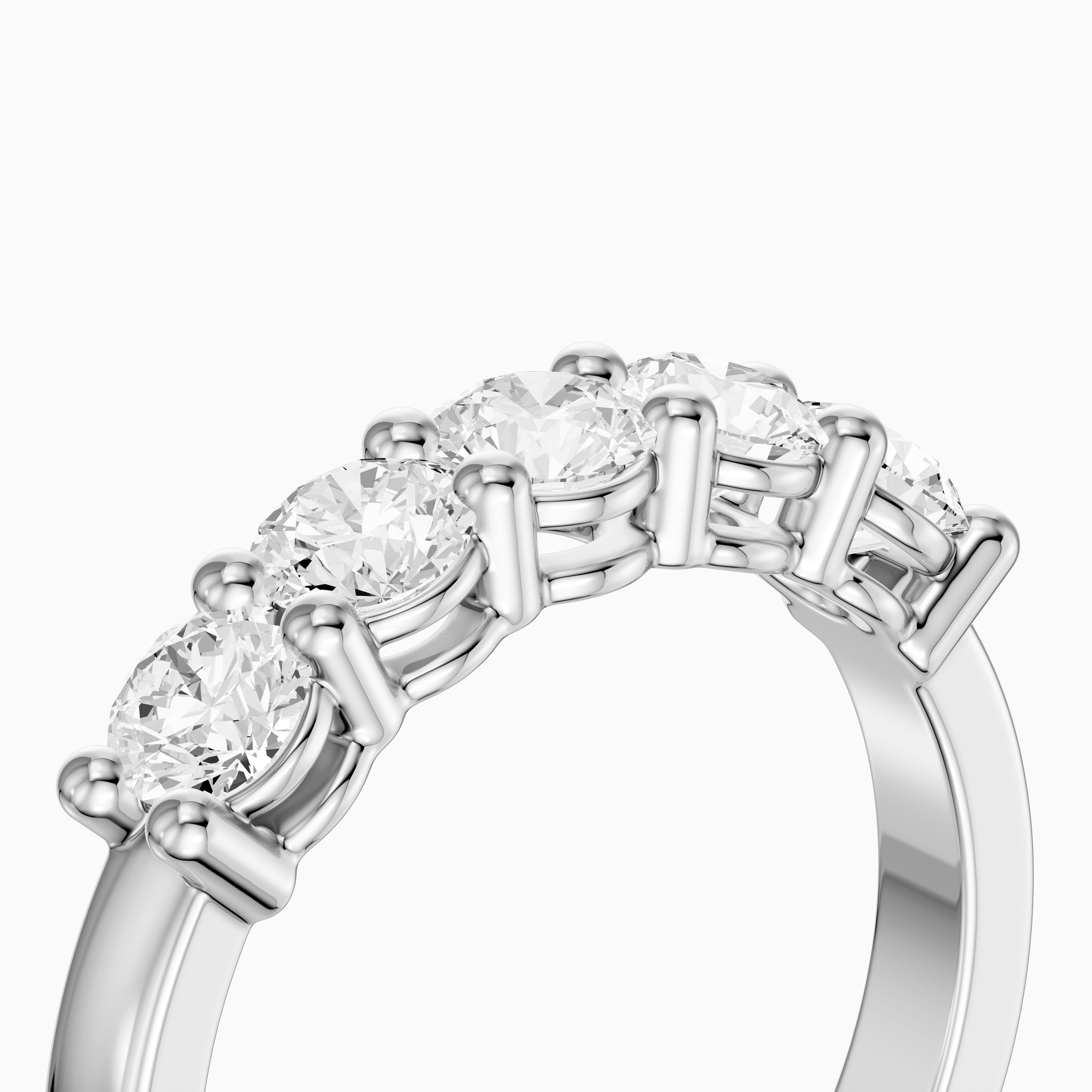 Mila Round Cut Lab Grown Diamond Anniversary Band